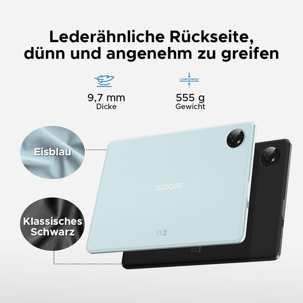 Zevelora 4 GB RAM 8000mAh Face ID HD Display Tablet (10", 128 GB, Android 15, Leistungsstarkes Multimedia-Gerät mit Zubehör für Arbeit und Freizeit)
