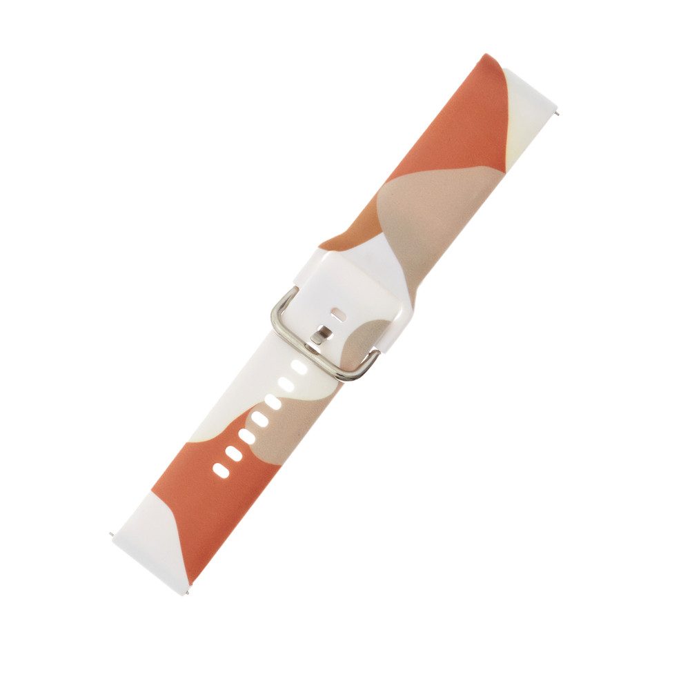 Hurtel Smartwatch-Armband Silikonarmband Wechselarmband Sportarmband, Camouflage-Muster, Silikon, Dornschließe