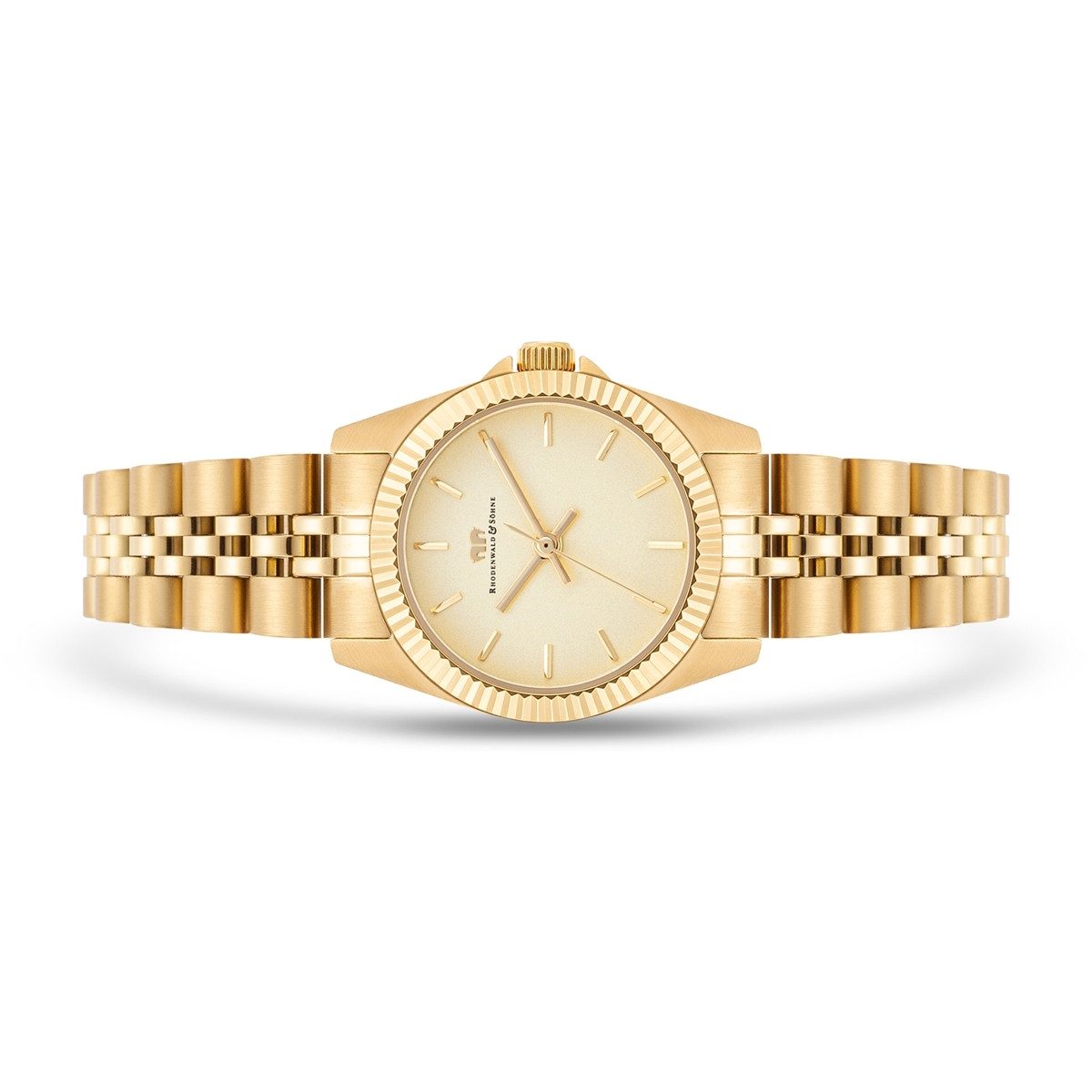 Rhodenwald & Söhne Quarzuhr Cassina gelbgold, Armband aus Edelstahl