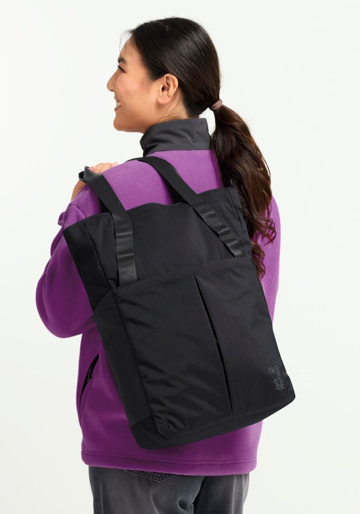 Jack Wolfskin Schultertasche ZOYA 2IN1 TOTE, aus Polyamid, mit Polyesterfutter, sportlicher Stil