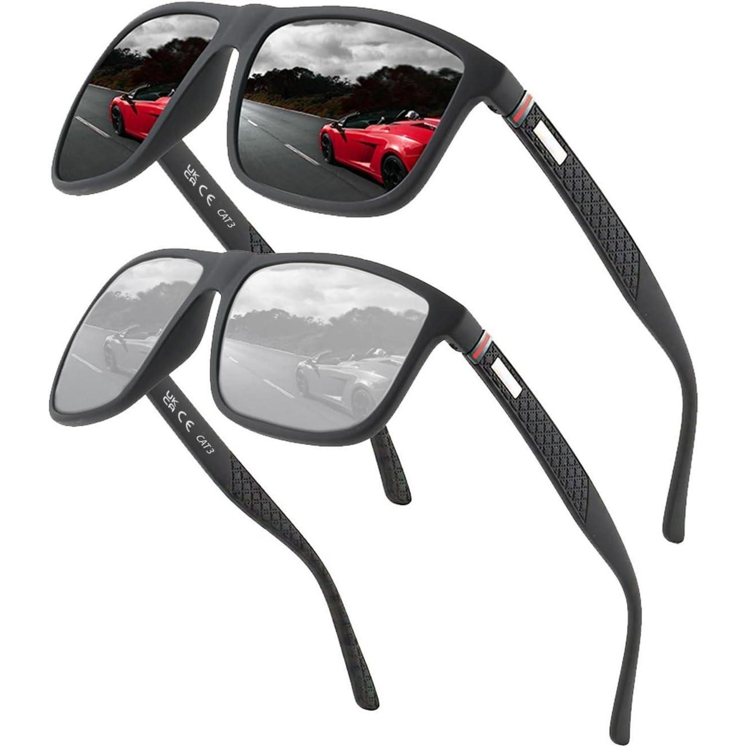 LuxusKollektion Pilotenbrille Sonnenbrille polarisierte Pilotenform Unisex UV400 (1-St)