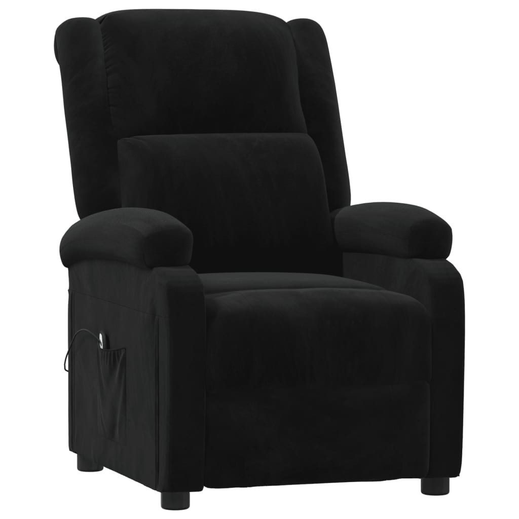 vidaXL Sessel Relaxsessel Elektrisch Schwarz Samt günstig online kaufen