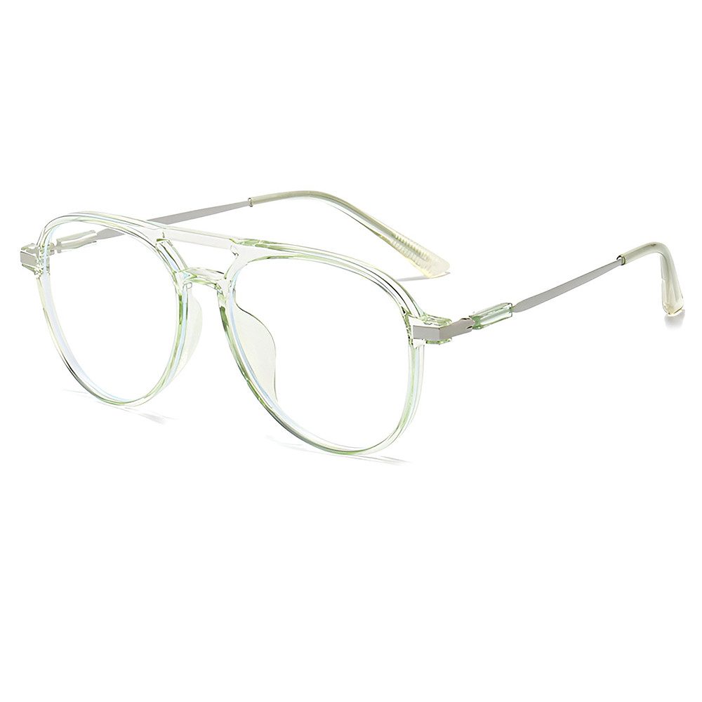 PACIEA Lesebrille Blaulichtfilter Doppelbalkenrahmen Oversized Elegant