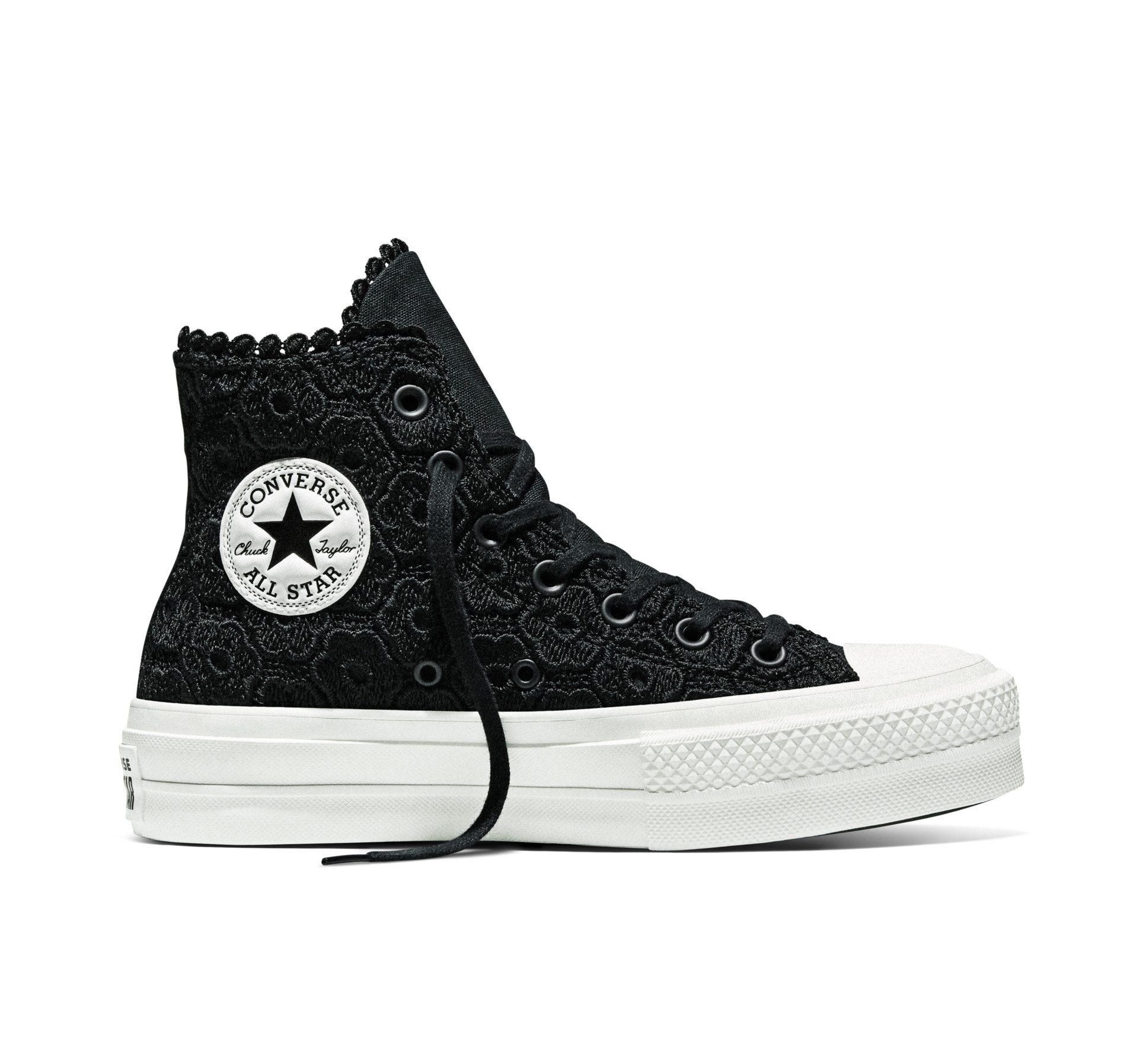 Converse CHUCK TAYLOR ALL STAR LIFT PLATFORM CROCHET Sneaker für vielseitige Freizeitaktivitäten, mit Gummilaufsohle