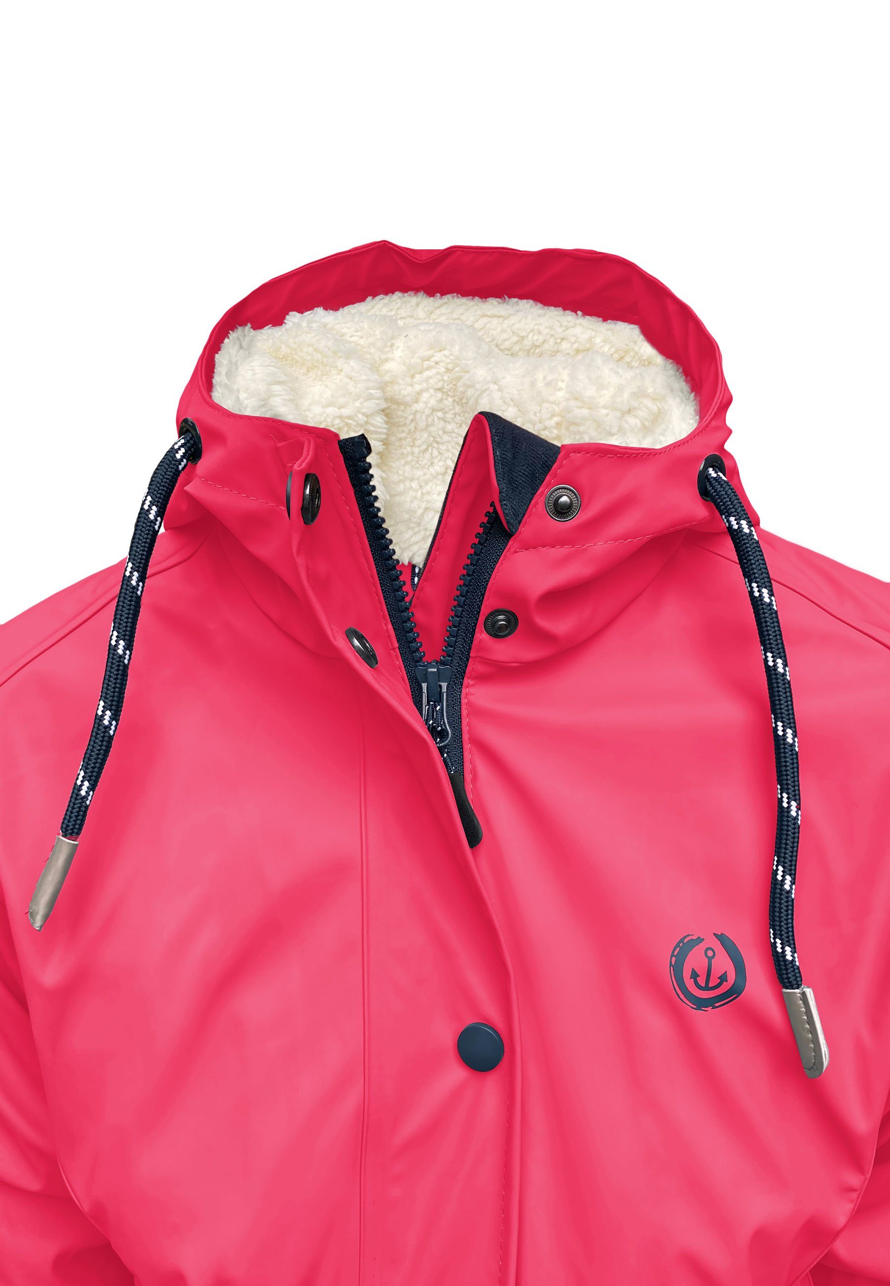 MADSea Winterjacke Friesennerz Regenparka mit Teddyfleece gefüttert
