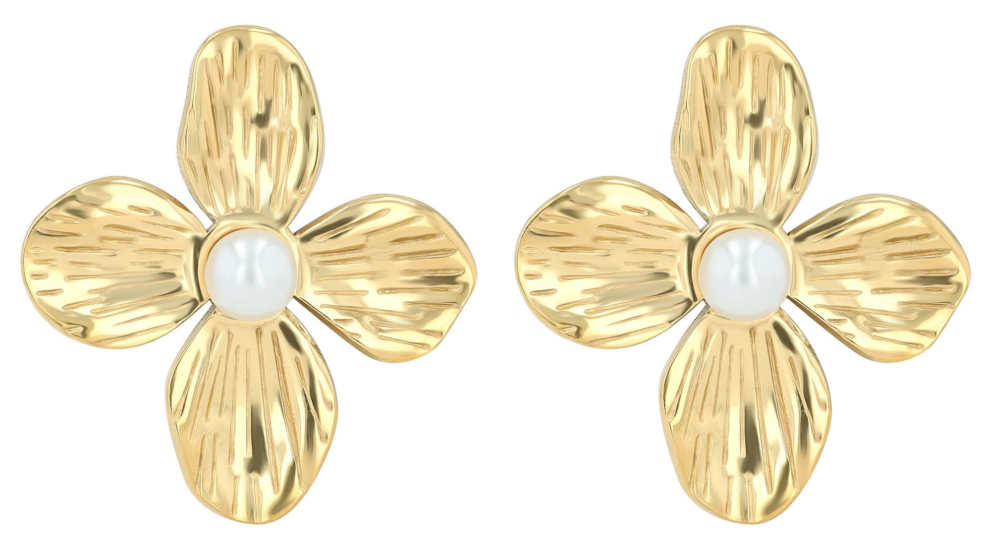 Adelia´s Paar Ohrhänger Damen Ohrringe – Ohrstecker aus Edelstahl mit Perle günstig online kaufen