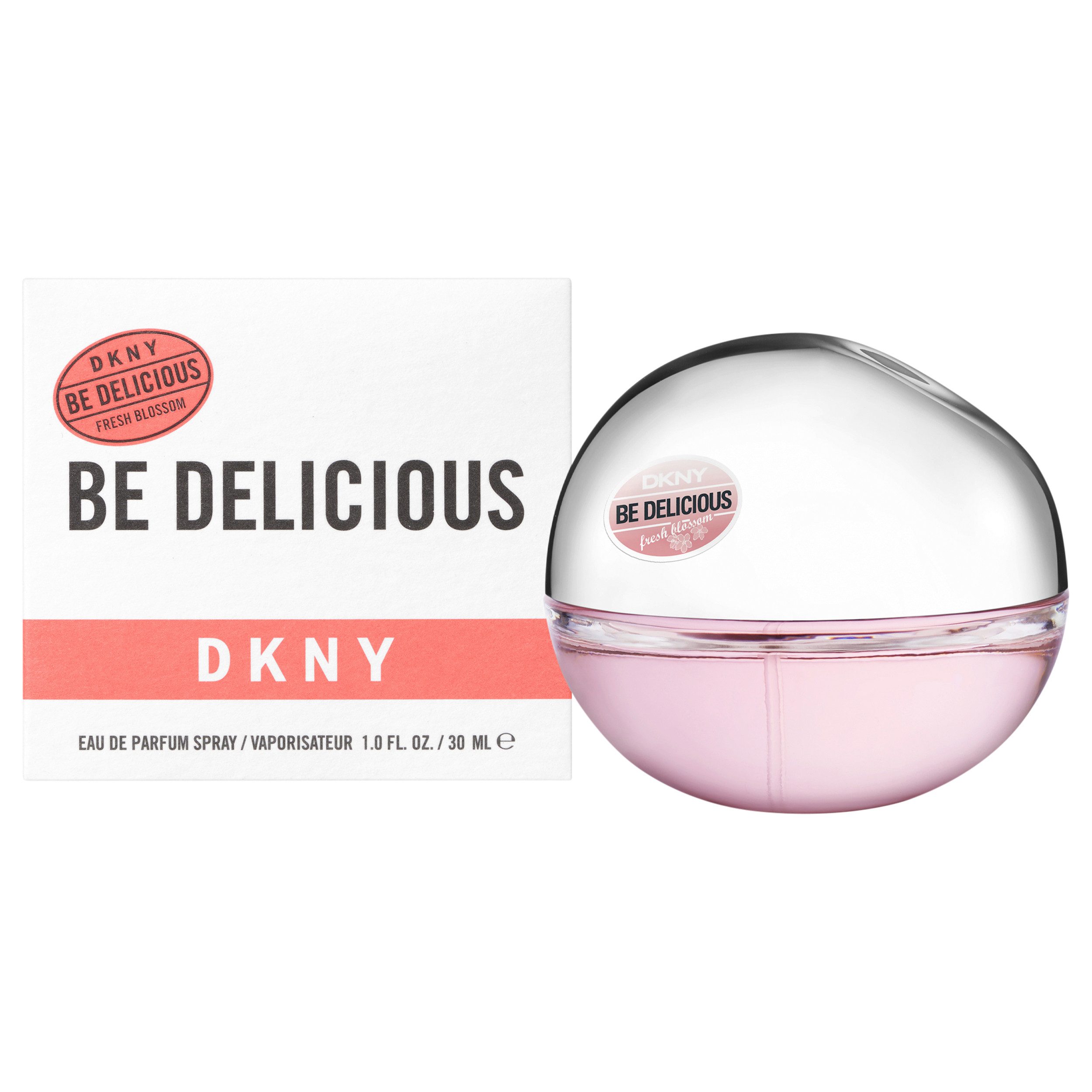 DKNY Eau de Parfum BE DELICIOUS FRESH BLOSSOM EDP, mit blumiger Duftnote, Kopfnote aus Aprikose, Grapefruit und Cassis