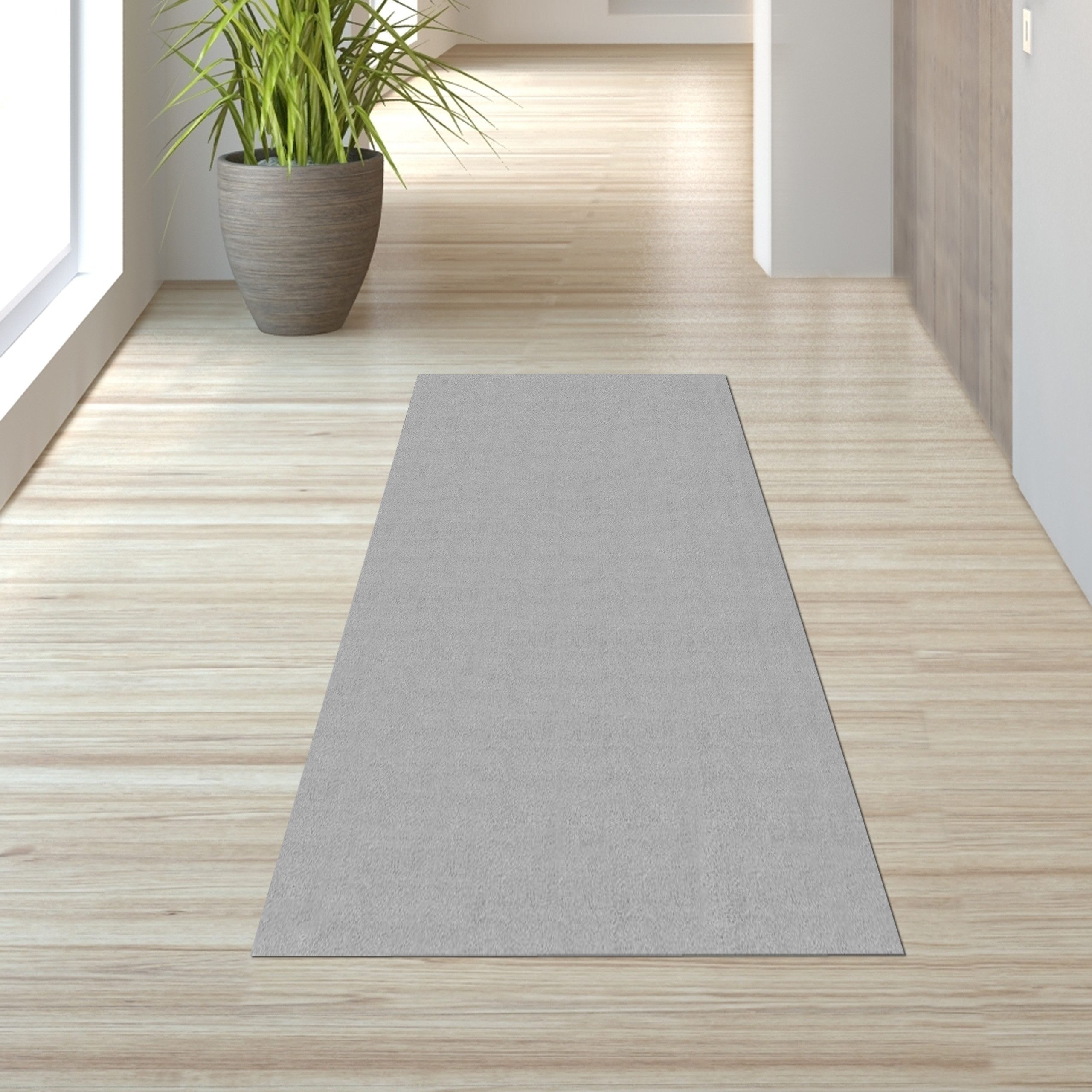 TeppichHome24 Teppich Waschbarer Teppich grau Wohnzimmer Schlafzimmer modern rutschfest, rechteckig