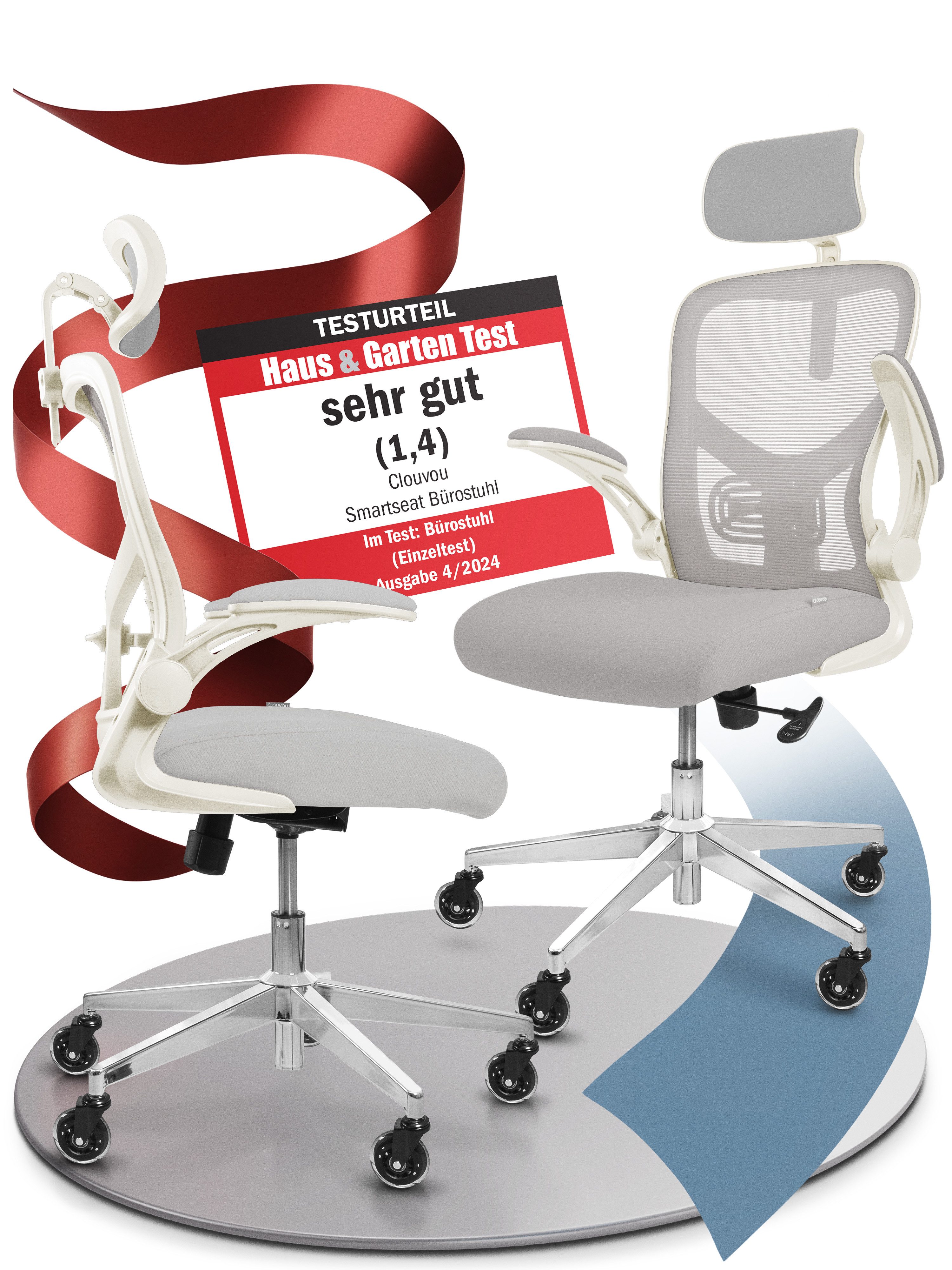 CLOUVOU Bürostuhl ergonomisch, Schreibtischstuhl bis 150 günstig online kaufen