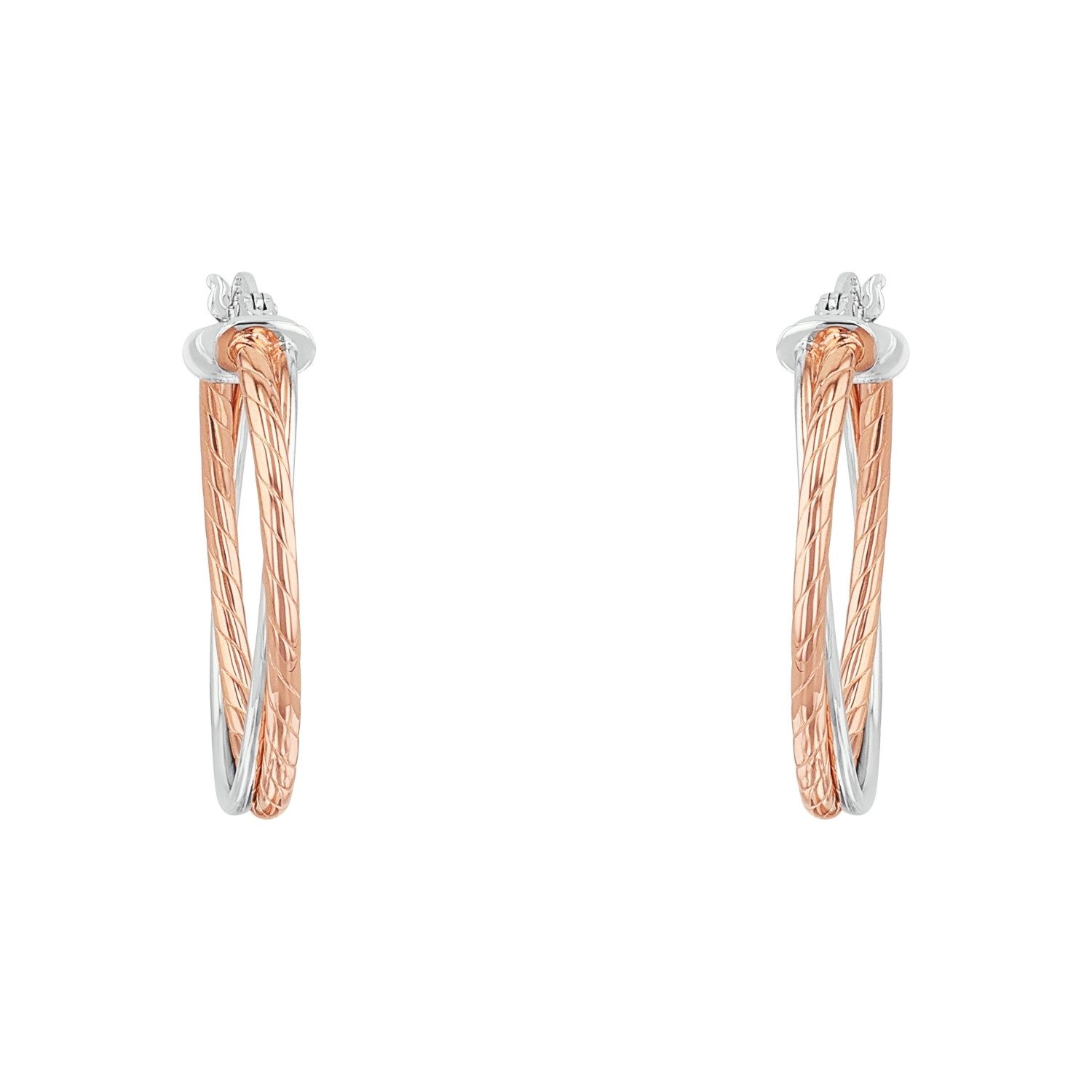 Amor Paar Creolen Amor Creolen für Damen, 925 Sterling Silber (Creolen, 2-tlg)