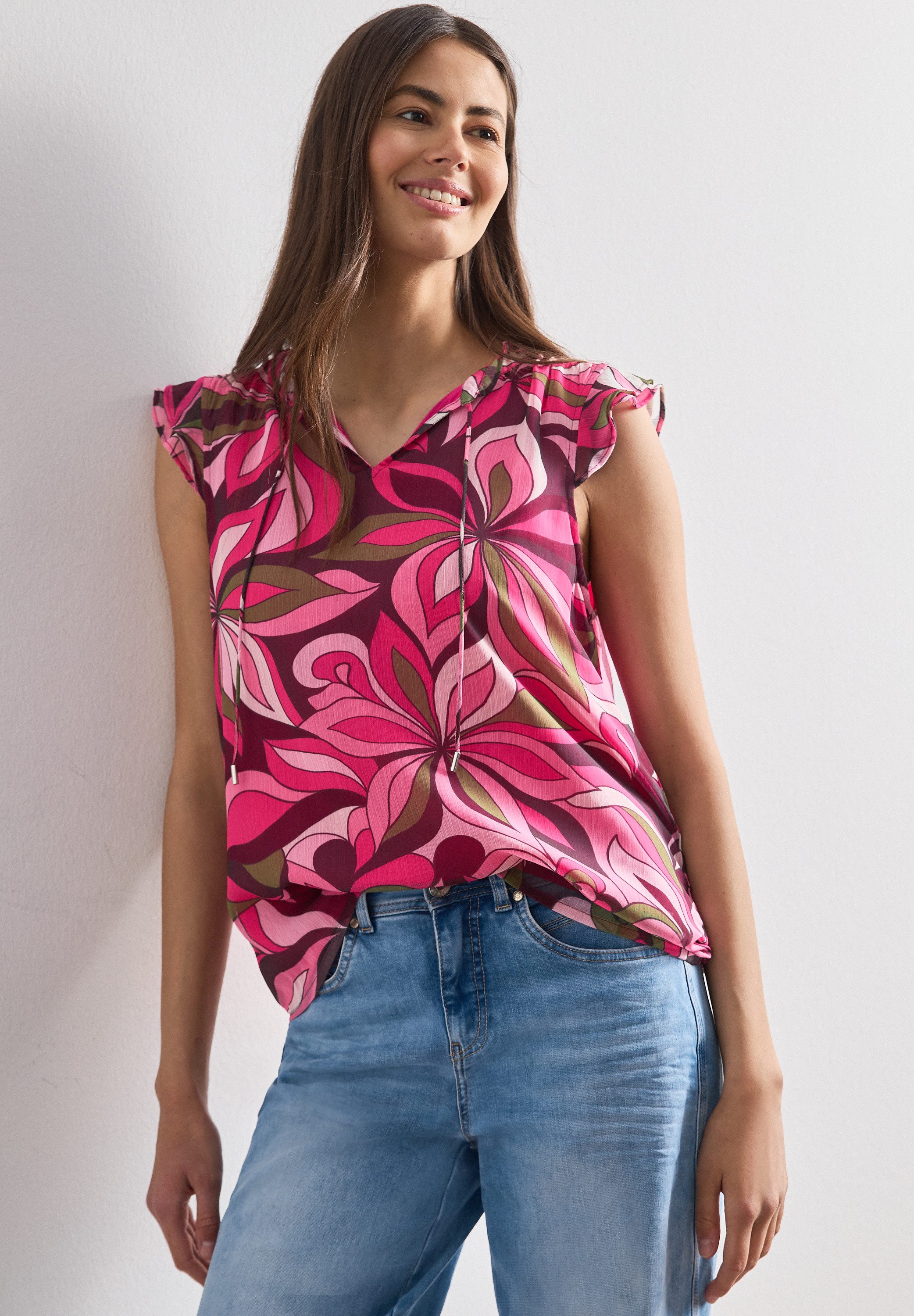STREET ONE Blusentop in Blusen-Optik