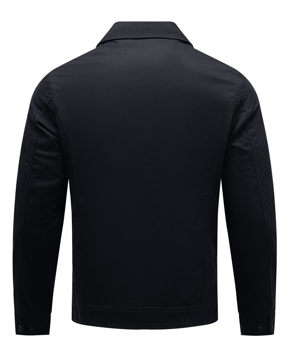 Allthemen Bomberjacke aus reiner Baumwolle Blouson mit Reißverschlusstaschen – Bild 2 von 5