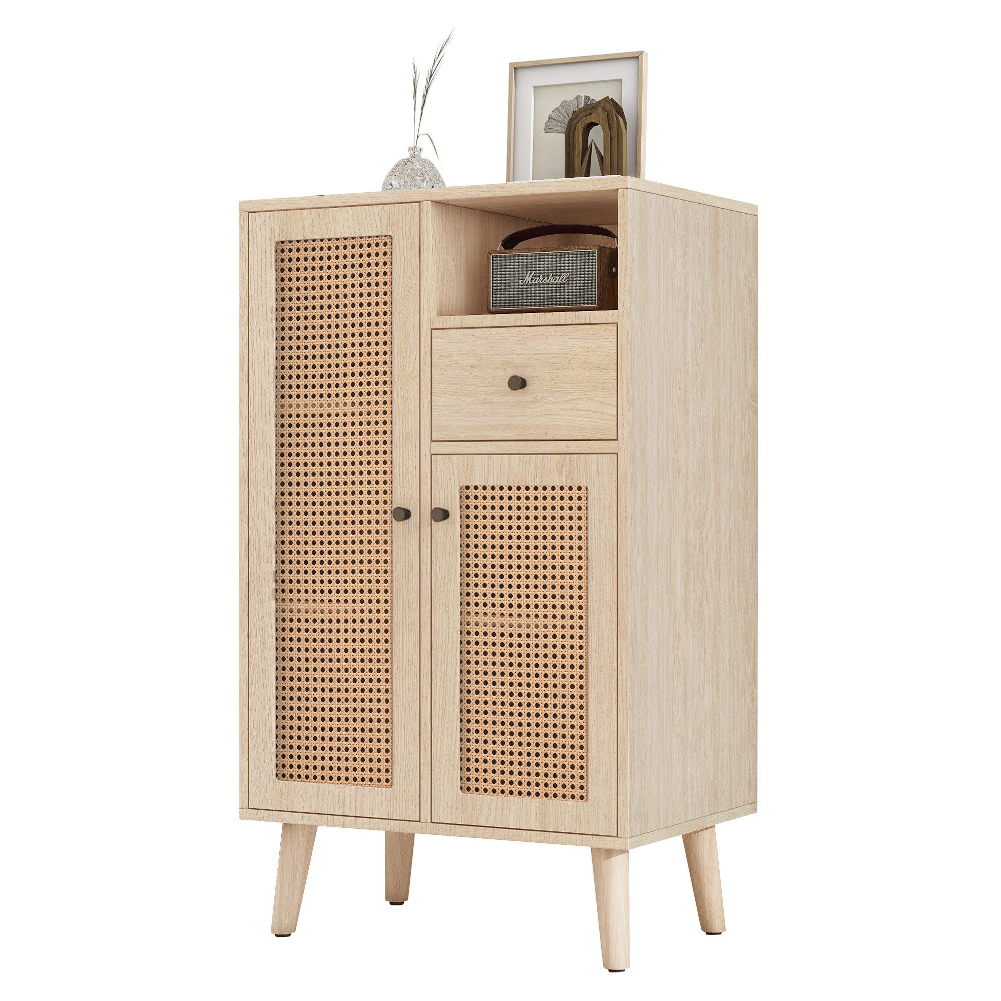 MODFU Sideboard Kommode, Standschrank Stauschrank mit großem Stauraum in Ho günstig online kaufen