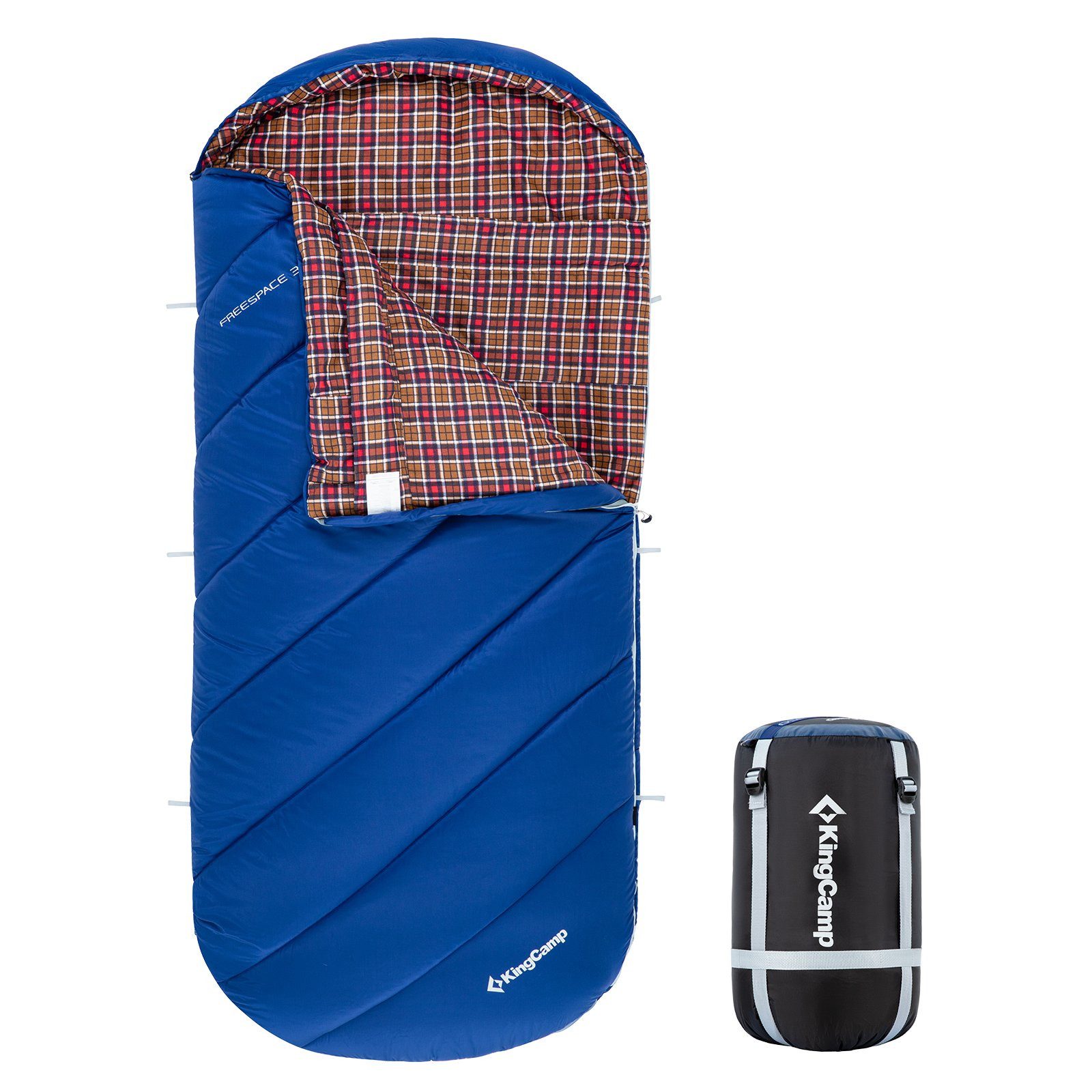 KingCamp Schlafsack Deckenschlafsack Freespace 350 Winter Schlafsack -