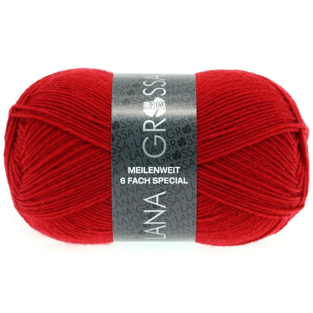 LANA GROSSA Meilenweit 6-fach 150g Unito Häkelwolle, 390 m