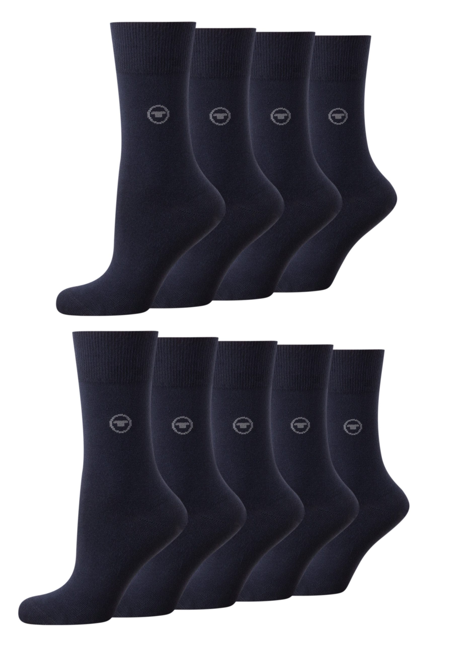 TOM TAILOR Basicsocken TOM TAILOR Damen Socken Basic 9er Pack dark navy blau TOM TAILOR Damen Socken Basic 9er Pack dark navy blau