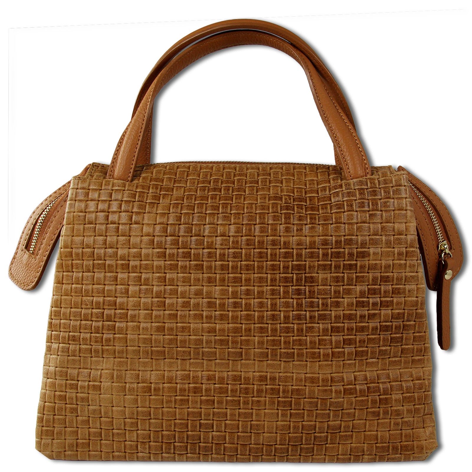 Toscanto Umhängetasche Toscanto Damen Umhängetasche Leder (Umhängetasche), Damen Leder Umhängetasche, braun ca. 30cm