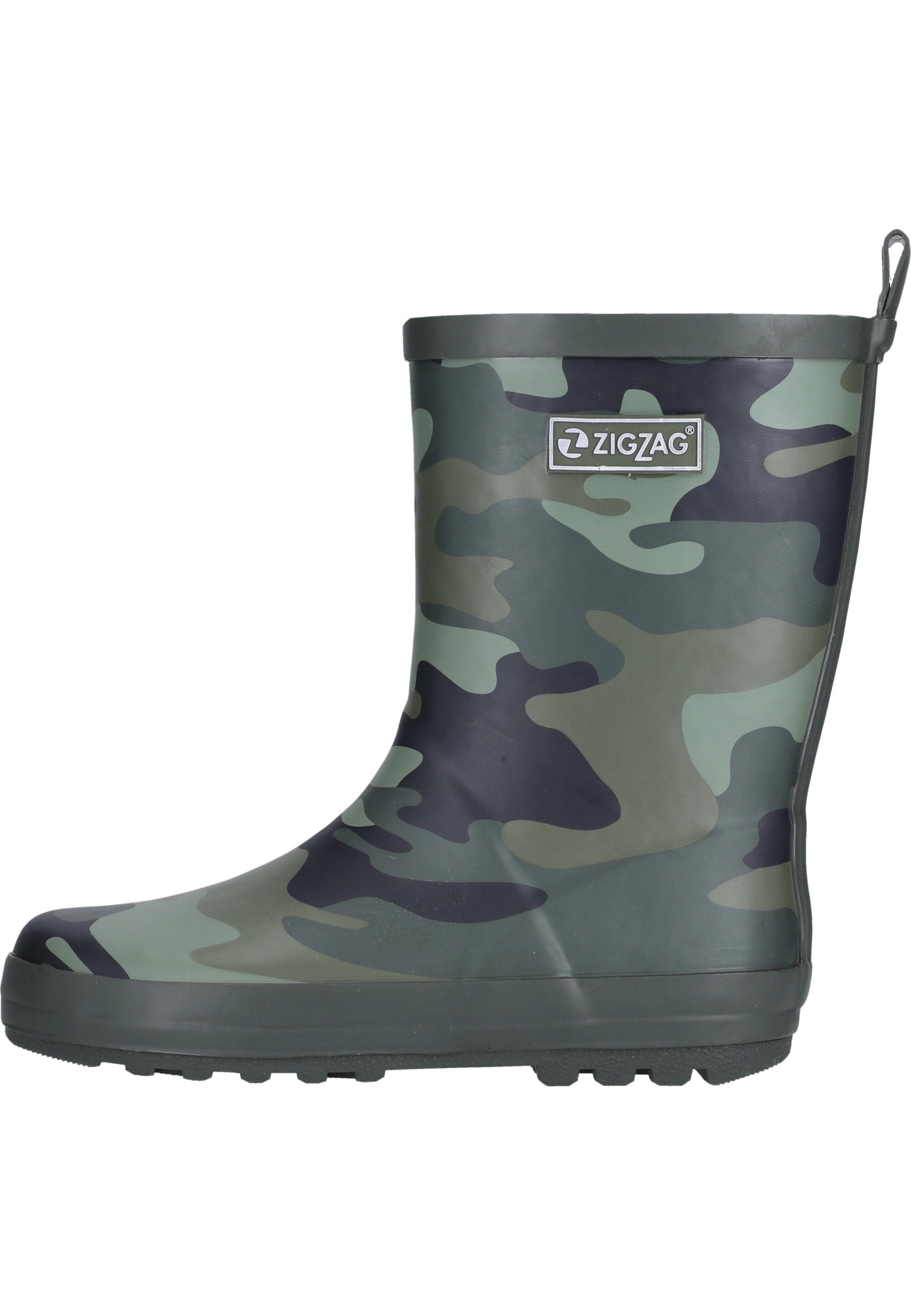 Eigenschaft Gummistiefel Gemus wasserdichter ZIGZAG mit khaki-schwarz