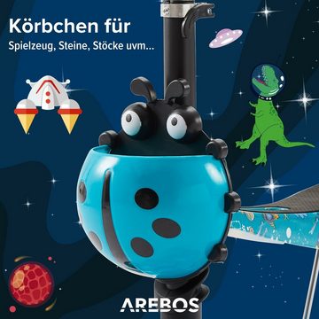 Arebos Scooter Kinder Cityroller, Tretroller, LED-Räder