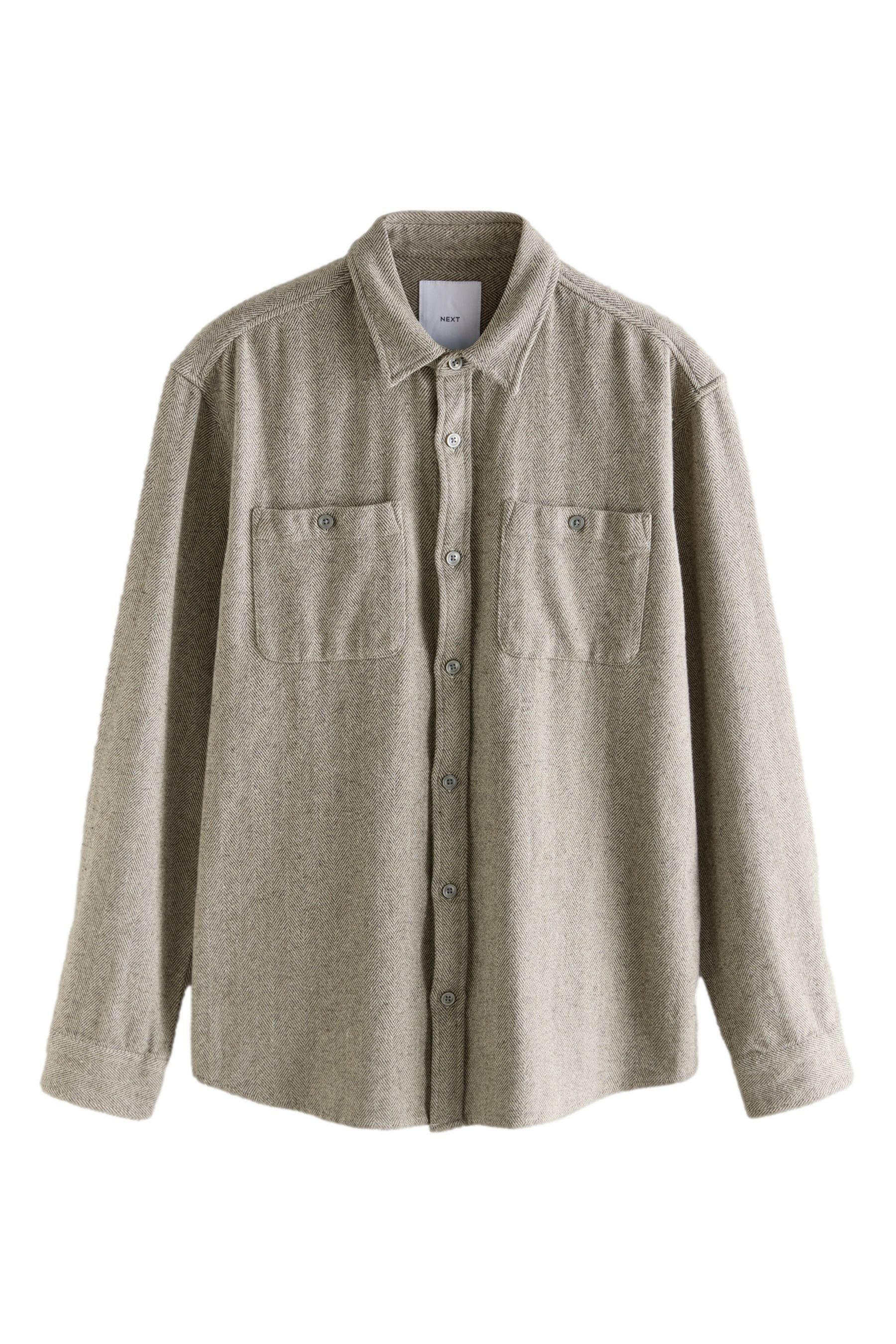 Hemdjacke Hemdjacke mit Fischgrätmuster