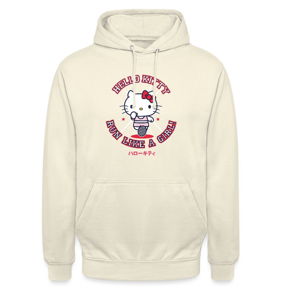 Spreadshirt Hoodie Hello Kitty Run Like A Girl Sport Unisex Hoodie (1-tlg)