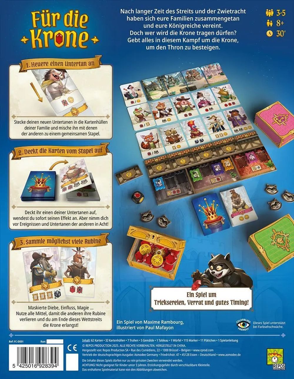 Asmodee Spiel Für die Krone
