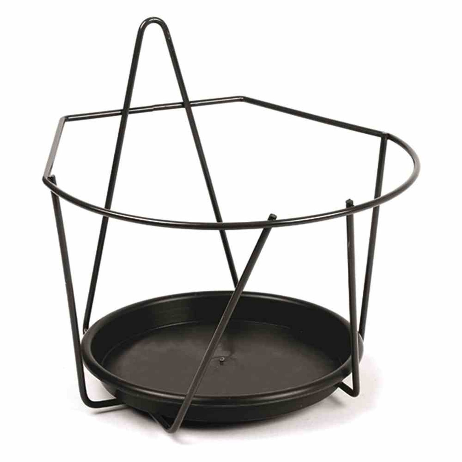 Jardifer Blumenkastenhalter Wand-Blumentopfhalter Ø 22 cm, schwarz günstig online kaufen