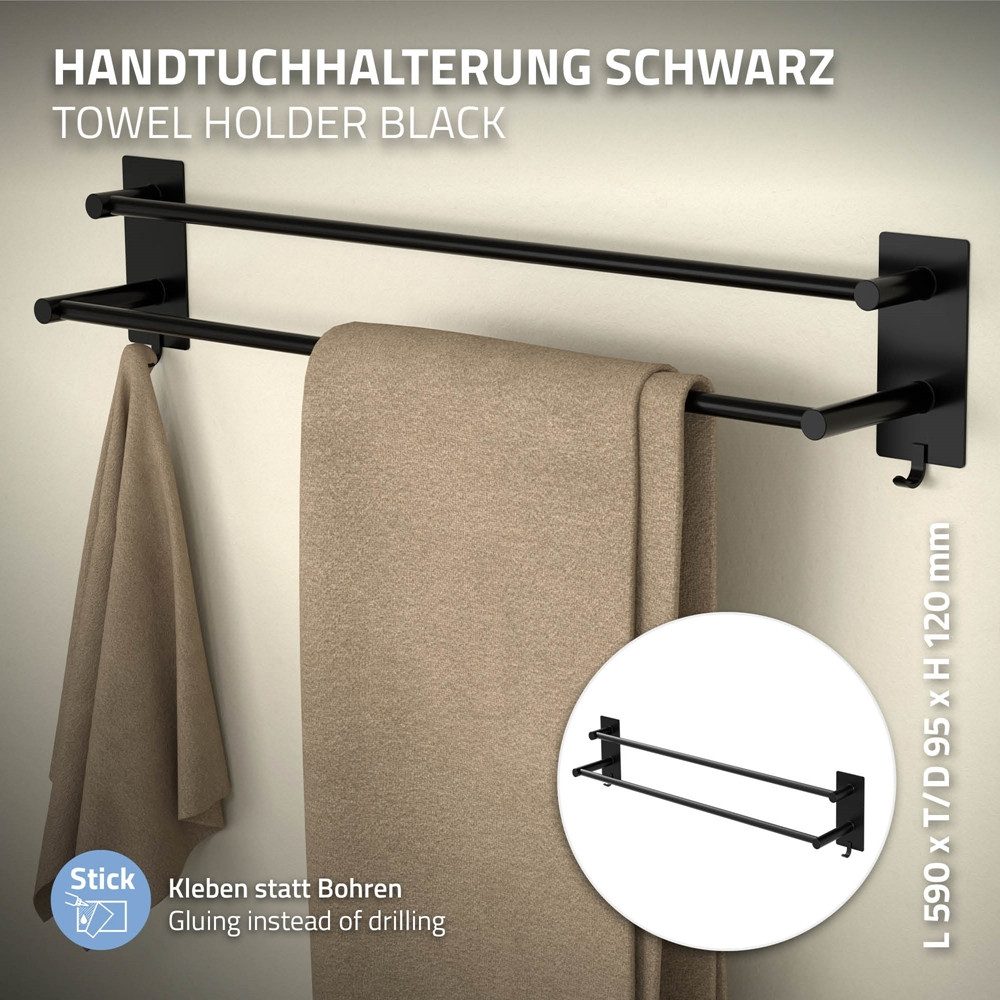 ML-DESIGN Handtuchhalter Handtuchstange für Gästehandtuch Halter günstig online kaufen