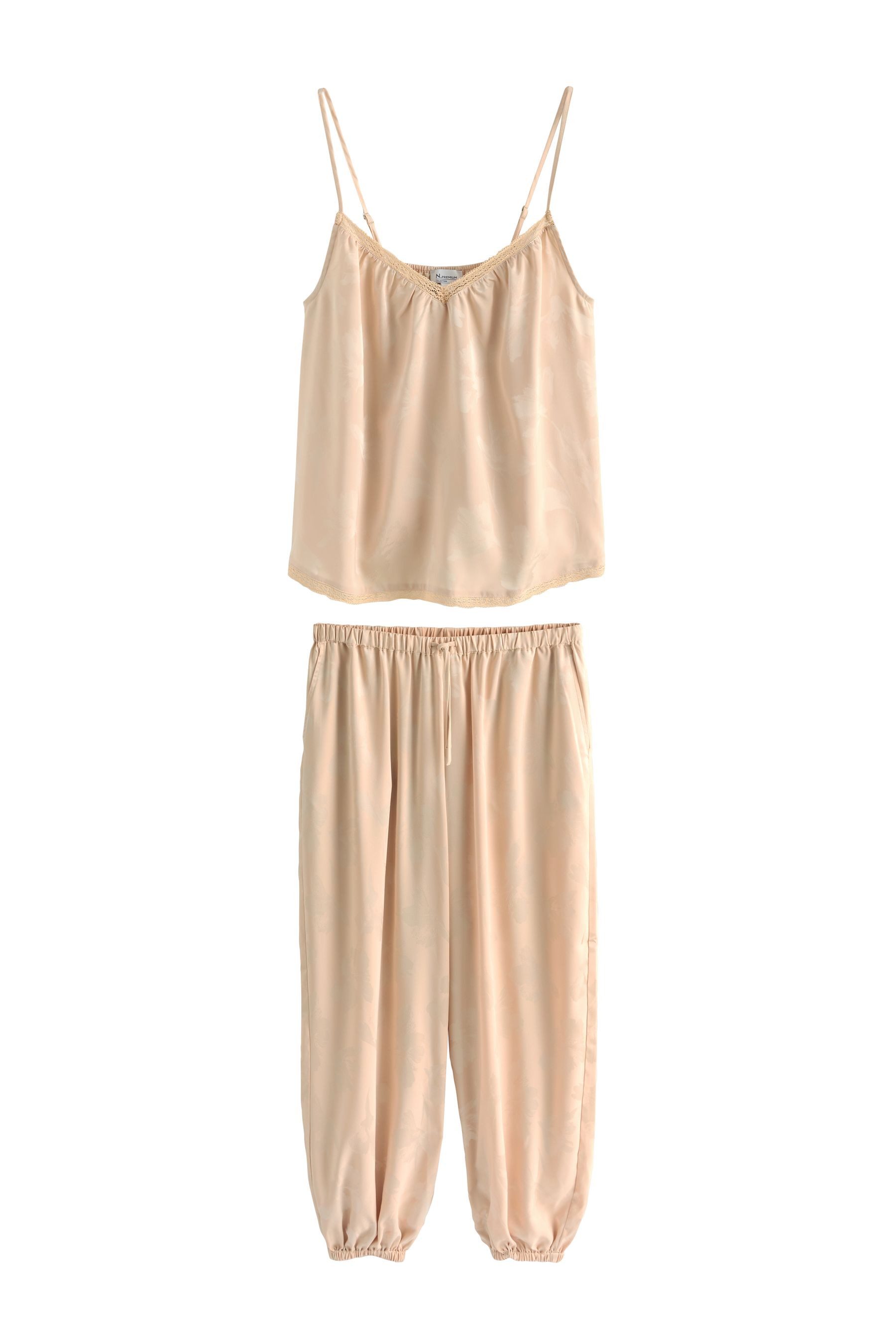 Next Pyjama N. Premium Schlafanzug mit Trägertop + Ballonhose (2 tlg)