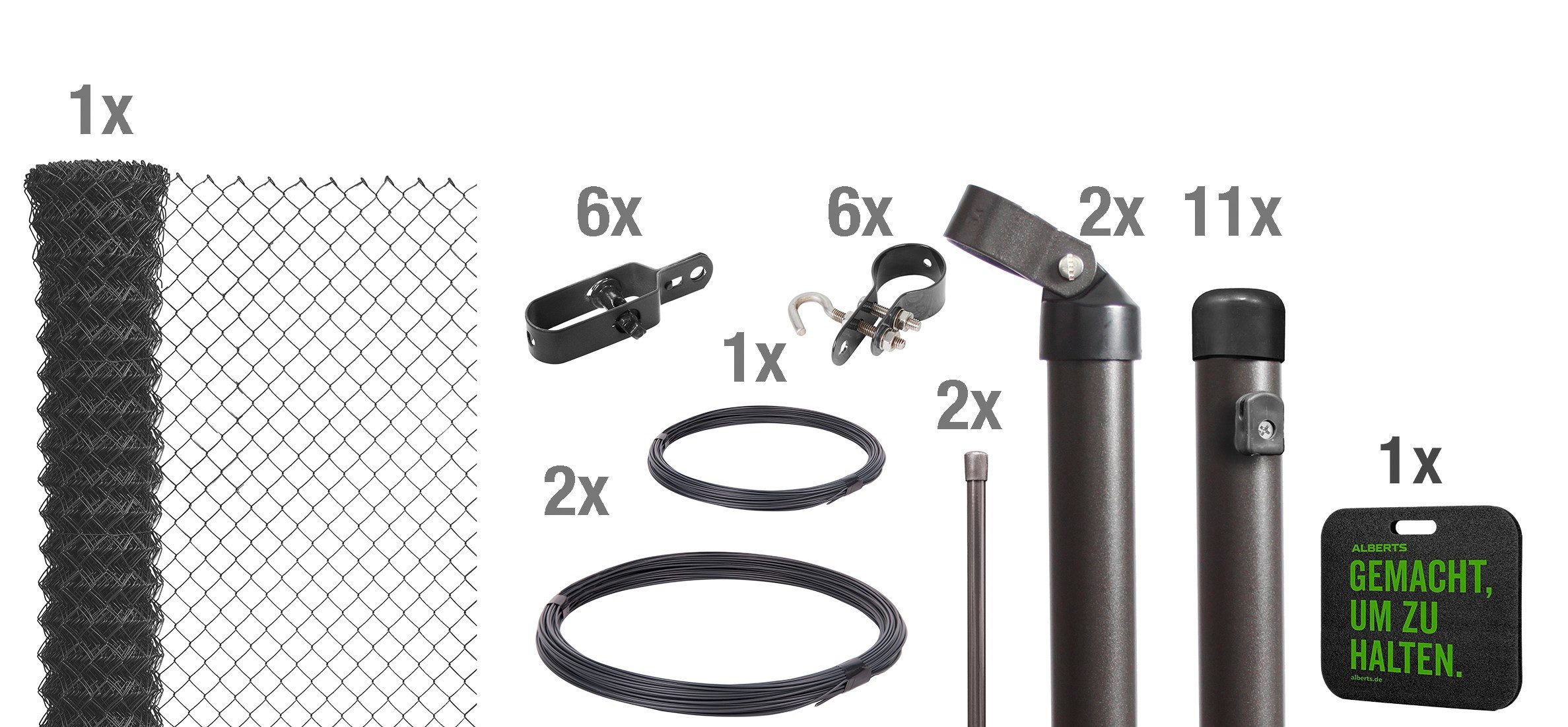 Alberts Maschendrahtzaun, (Set), Höhe: 80 - günstig online kaufen