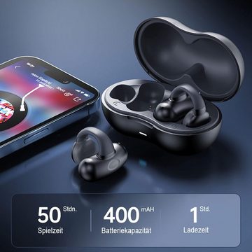 Xmenha aktive Sportler Open-Ear-Kopfhörer (IPX5-wasserdicht für Schutz vor Schweiß und Regen, ideal für intensive Workouts., Komfortables, mit HiFi-Klang, klaren Anrufen und IPX5-Wasserschutz)