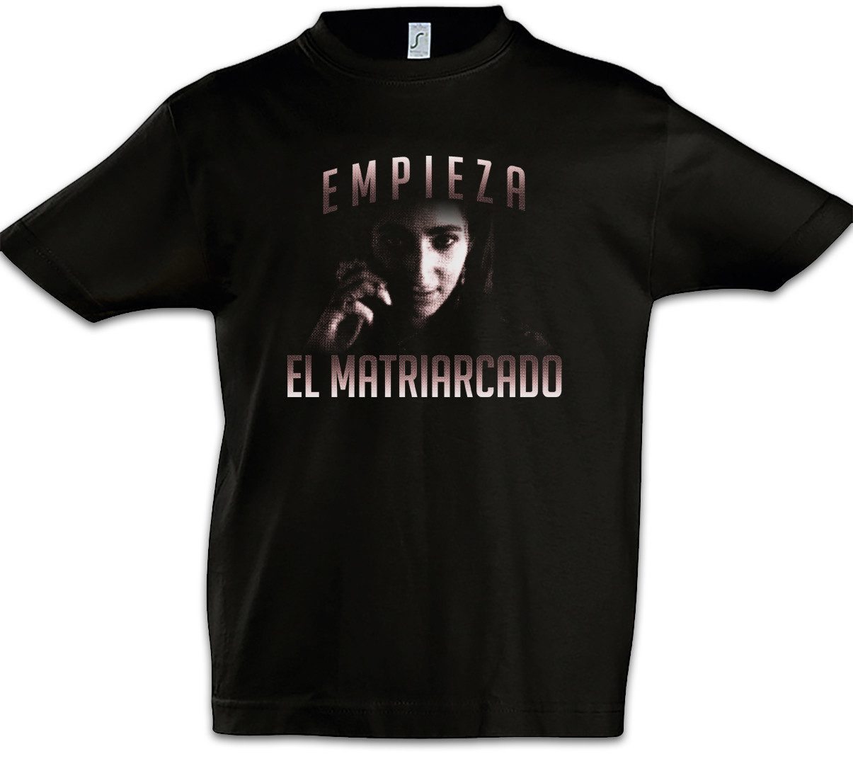 Print-Shirt Empieza El Matriarcado Kinder T-Shirt Bank Money Cash Überfall