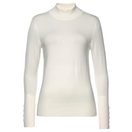 LASCANA Strickpullover mit Zierknöpfen am Ärmelabschluss, leichter Rollkragenpullover, Basic