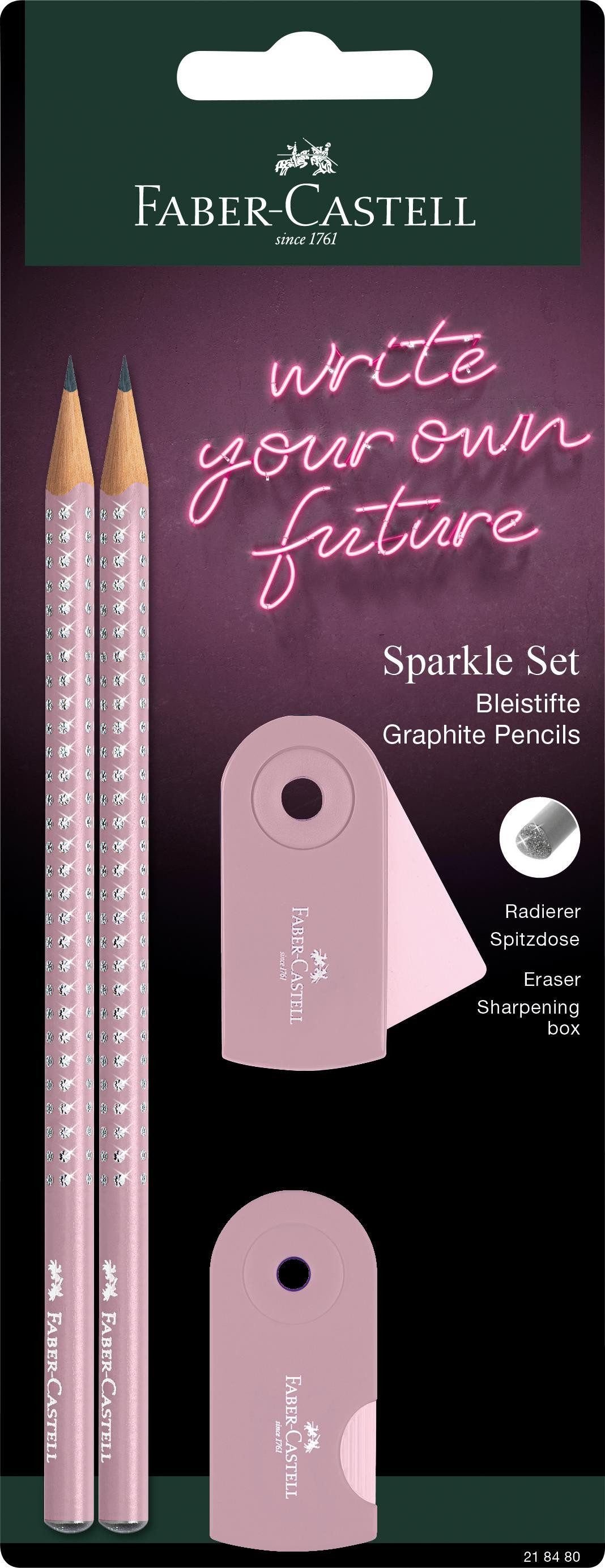 Faber-Castell Bleistift Faber Castell Bleistiftset Sparkle 2 Bleist B Rad+Sp shadows