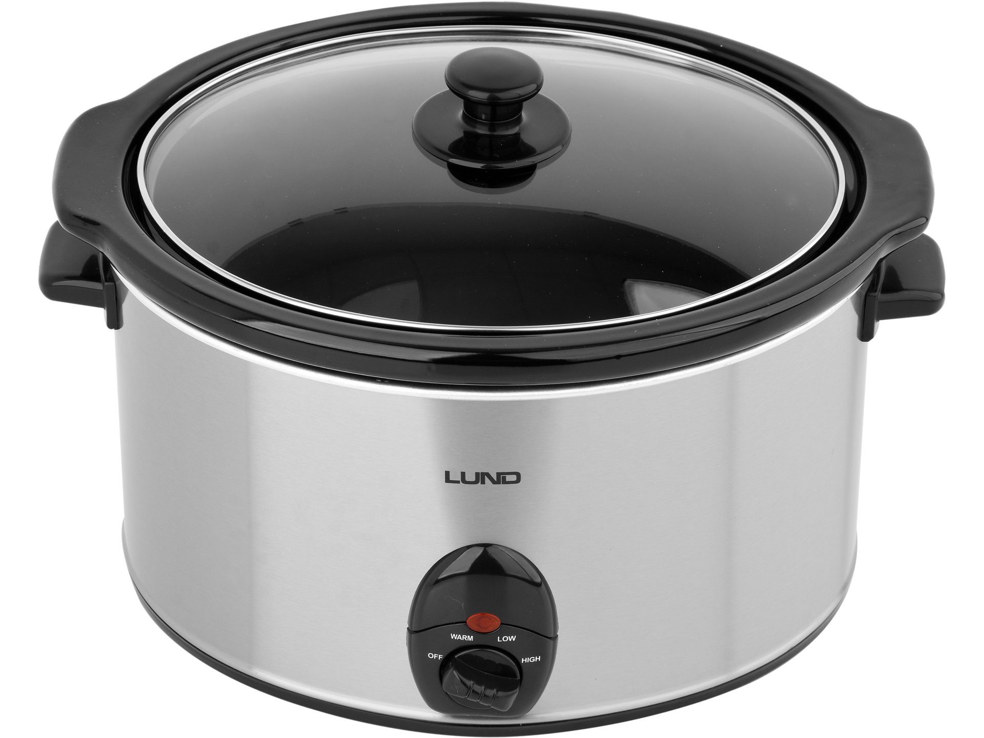 Lund Schongarer Langsamkocher, Schongarer Slow Cooker 5,6 l, 320W mit Keramik-Einsatz, 320 W