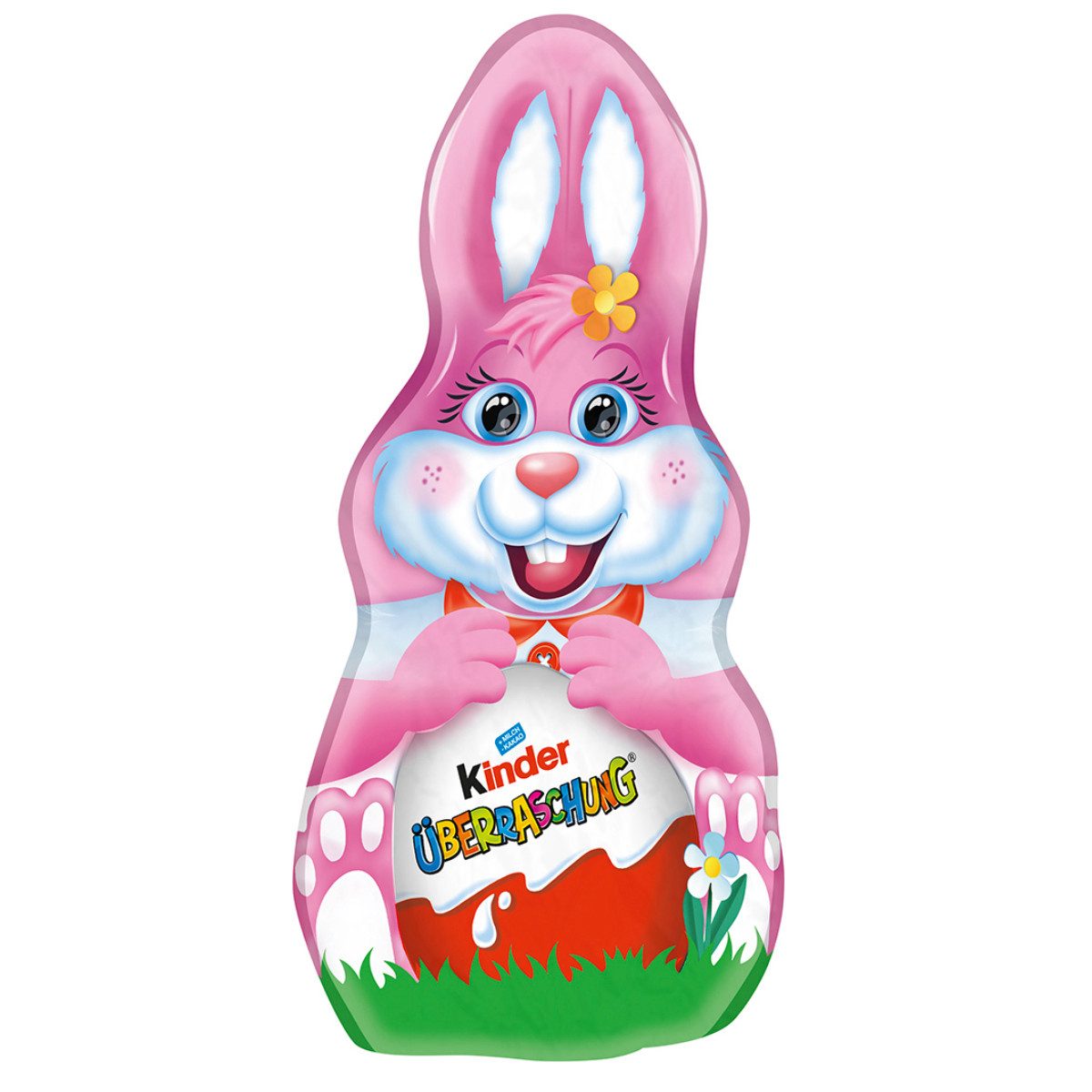 kinder Schokolade, kinder Schokolade Osterhase Rosa mit Überraschung für Mädchen 75g