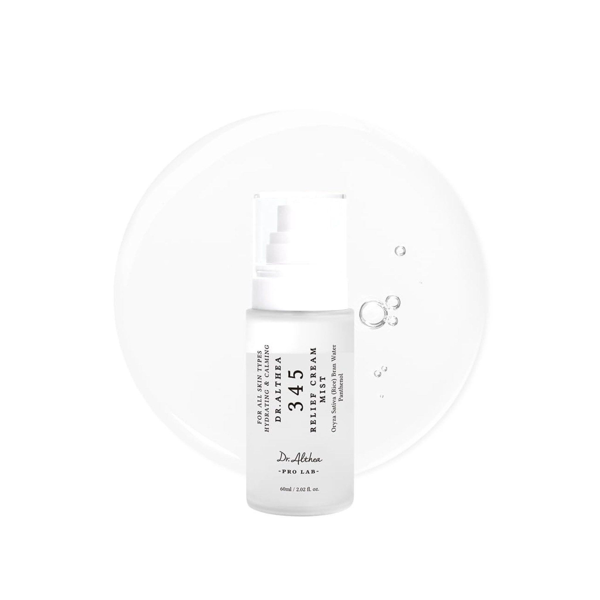 Dr. Althea Gesichtsserum 345 Relief Cream Mist Beruhigendes Gesichtsspray, Creme-Mist Kombination, ultrafeiner Sprühnebel, beruhigend