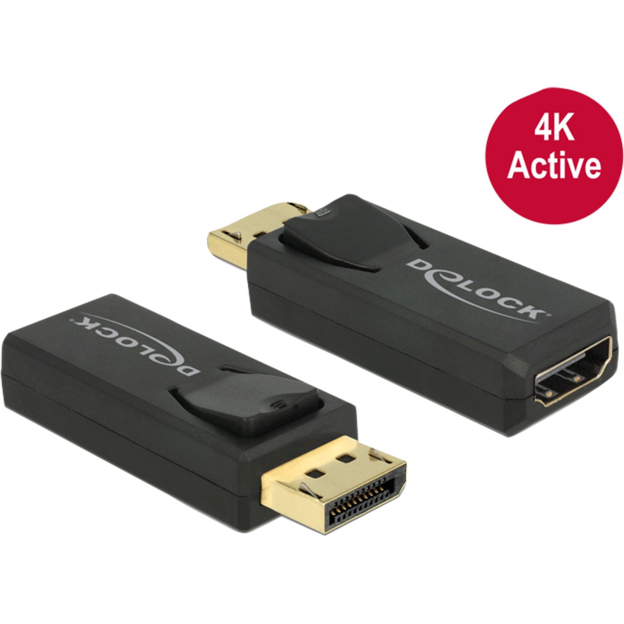 Delock DeLOCK Adapter DisplayPort 1.2 auf HDMI Audio- & Video-Adapter
