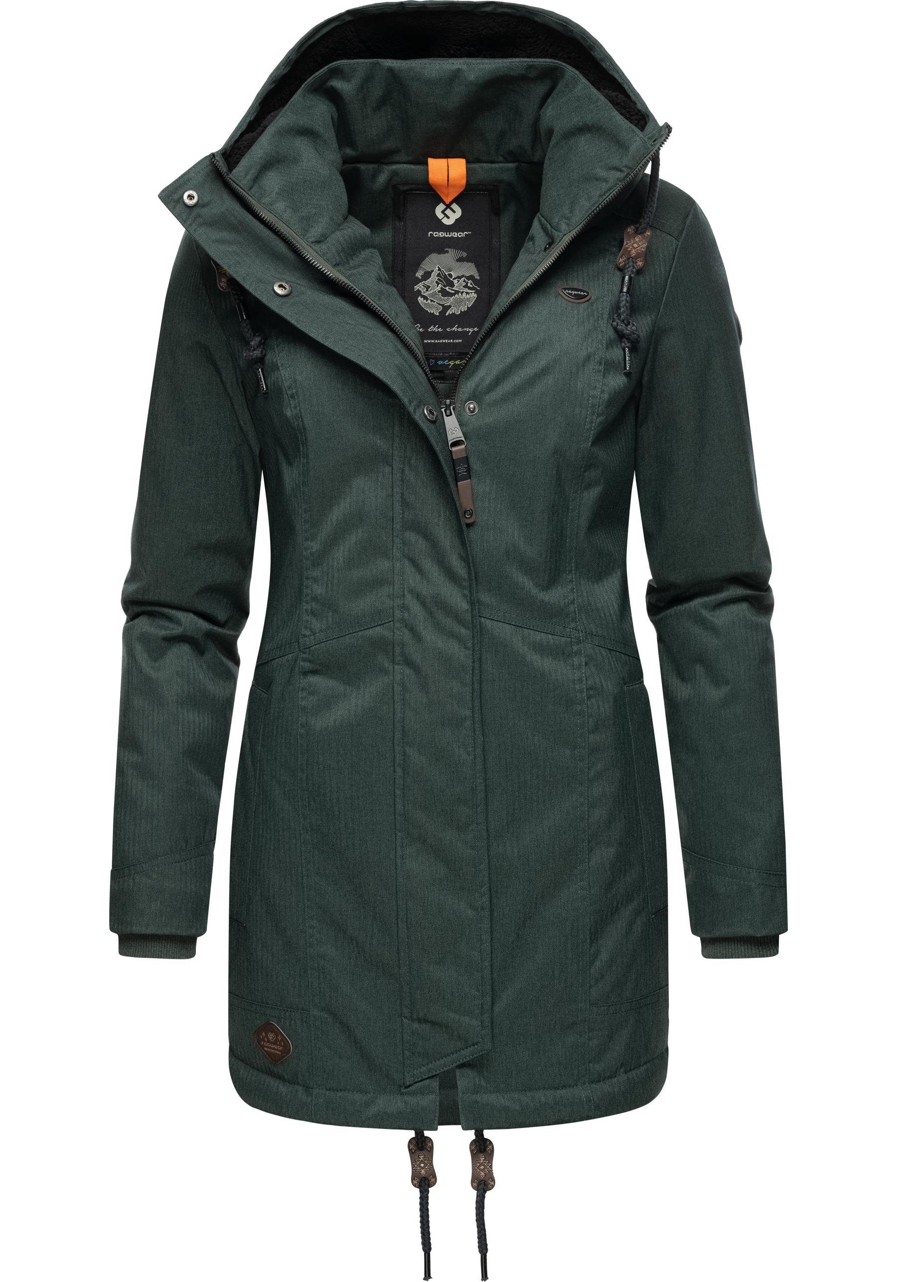 Ragwear Winterjacke Tunned stylischer Winterparka mit Teddyfell Innenfutter – Bild 4 von 5