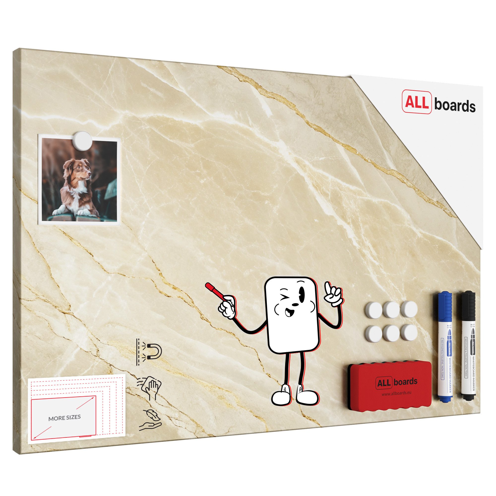 ALLboards Magnettafel METALboards Metallische Magnettafel