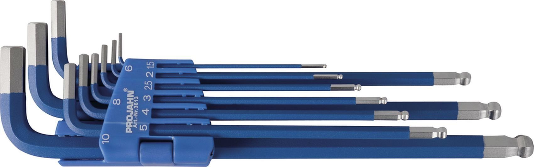 PROJAHN Innensechskantschlüssel Blue Edition Innensechskant Winkelstiftschlüssel-Set Art.-Nr.: 3613 (9 St)
