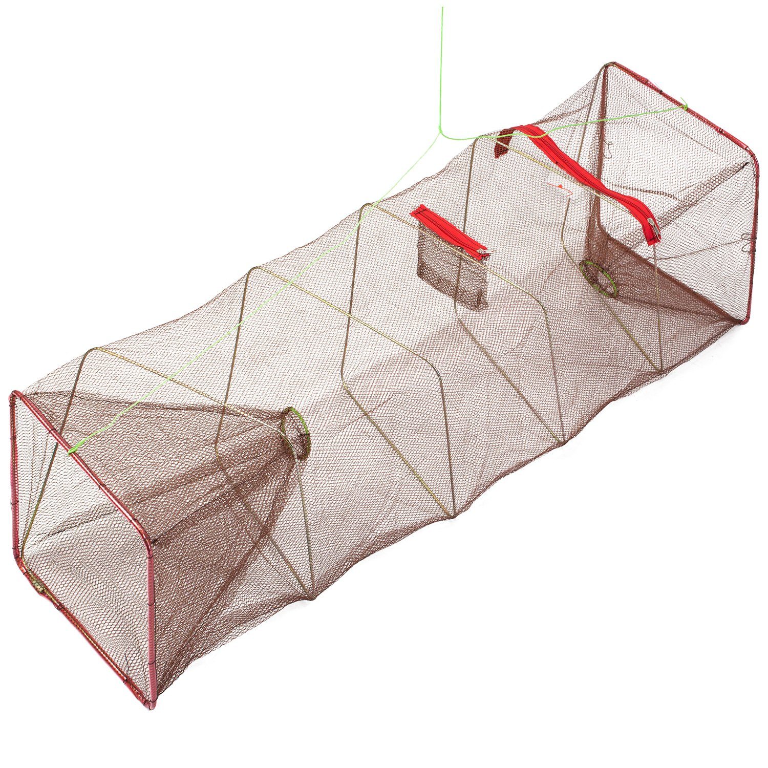 Croch Angelkescher Wurfnetz (1-St), Abfischen Fischernetz Nylon Mesh mit  Sinker Durchmesser 3.6M