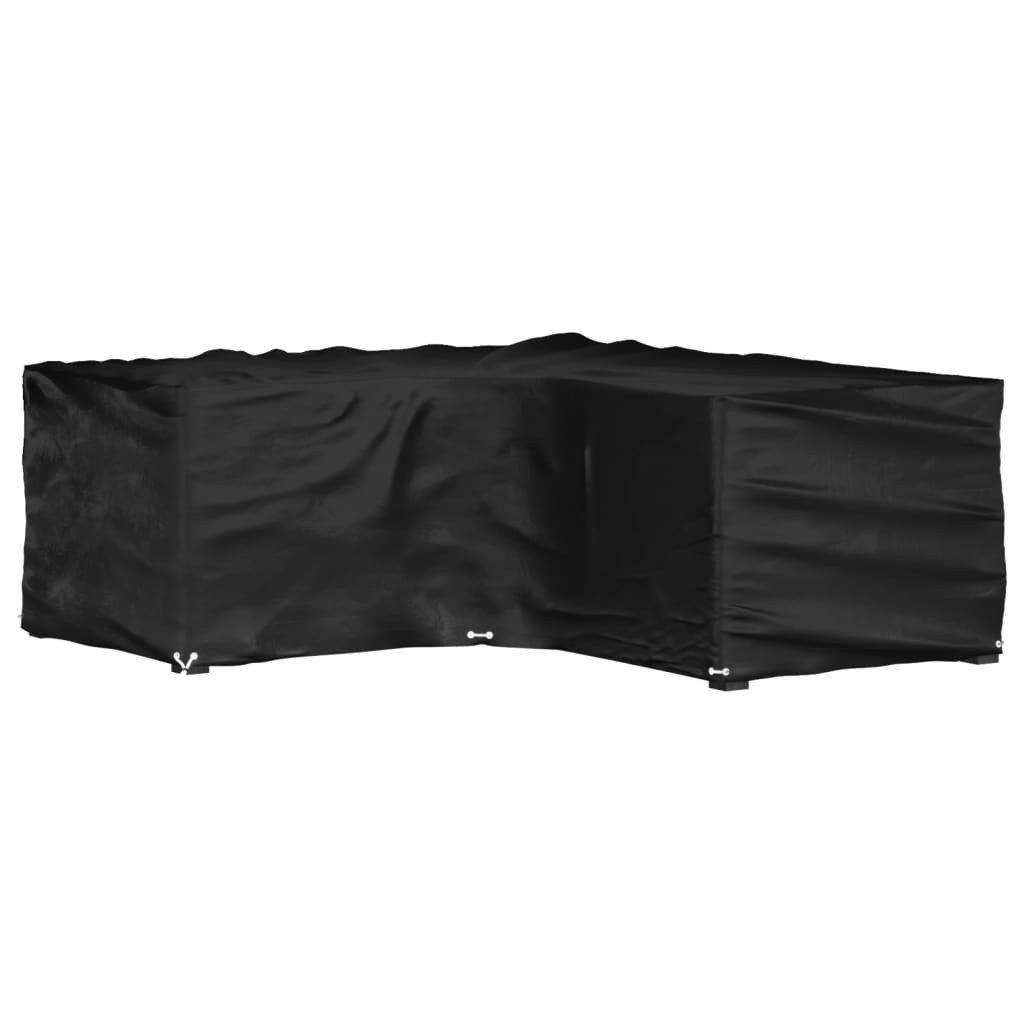 vidaXL Gartenmöbel-Schutzhülle Gartenmöbel-Abdeckung in L-Form 12 Ösen 185x185x70 cm (1-St)