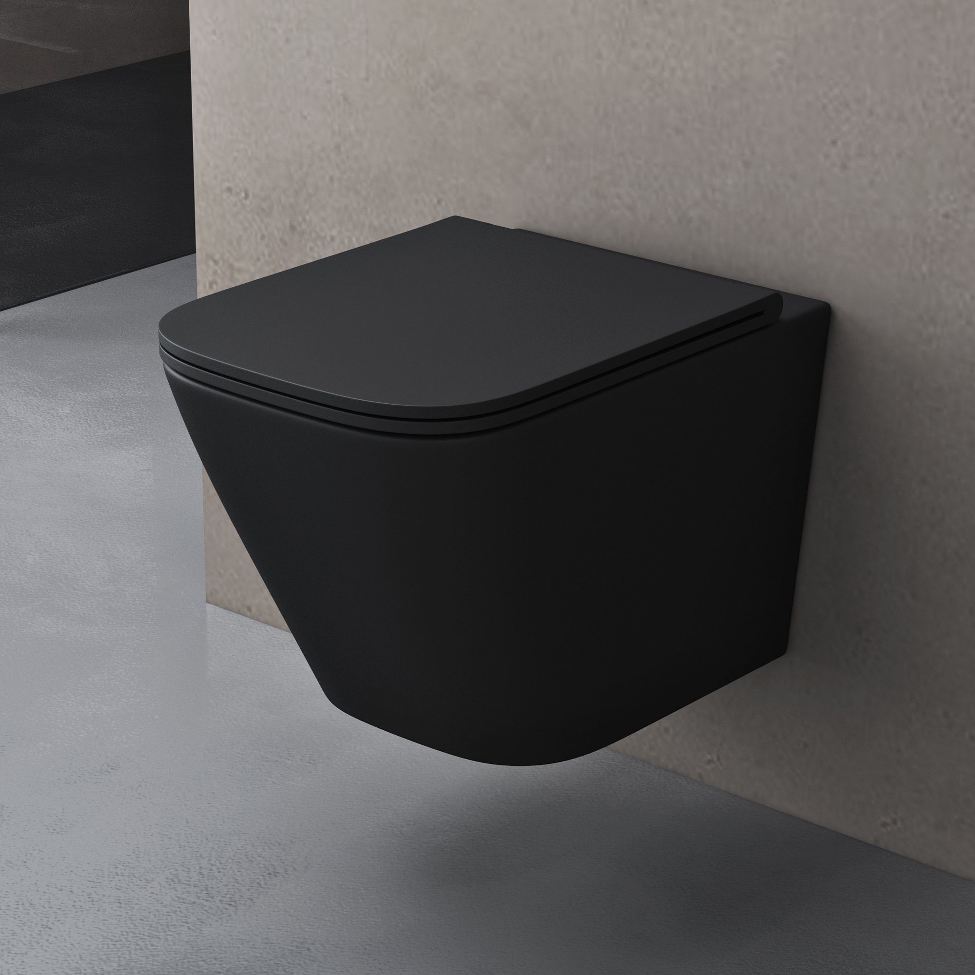 doporro Tiefspül-WC Hänge WC Spülrandlos Wand-WC günstig online kaufen