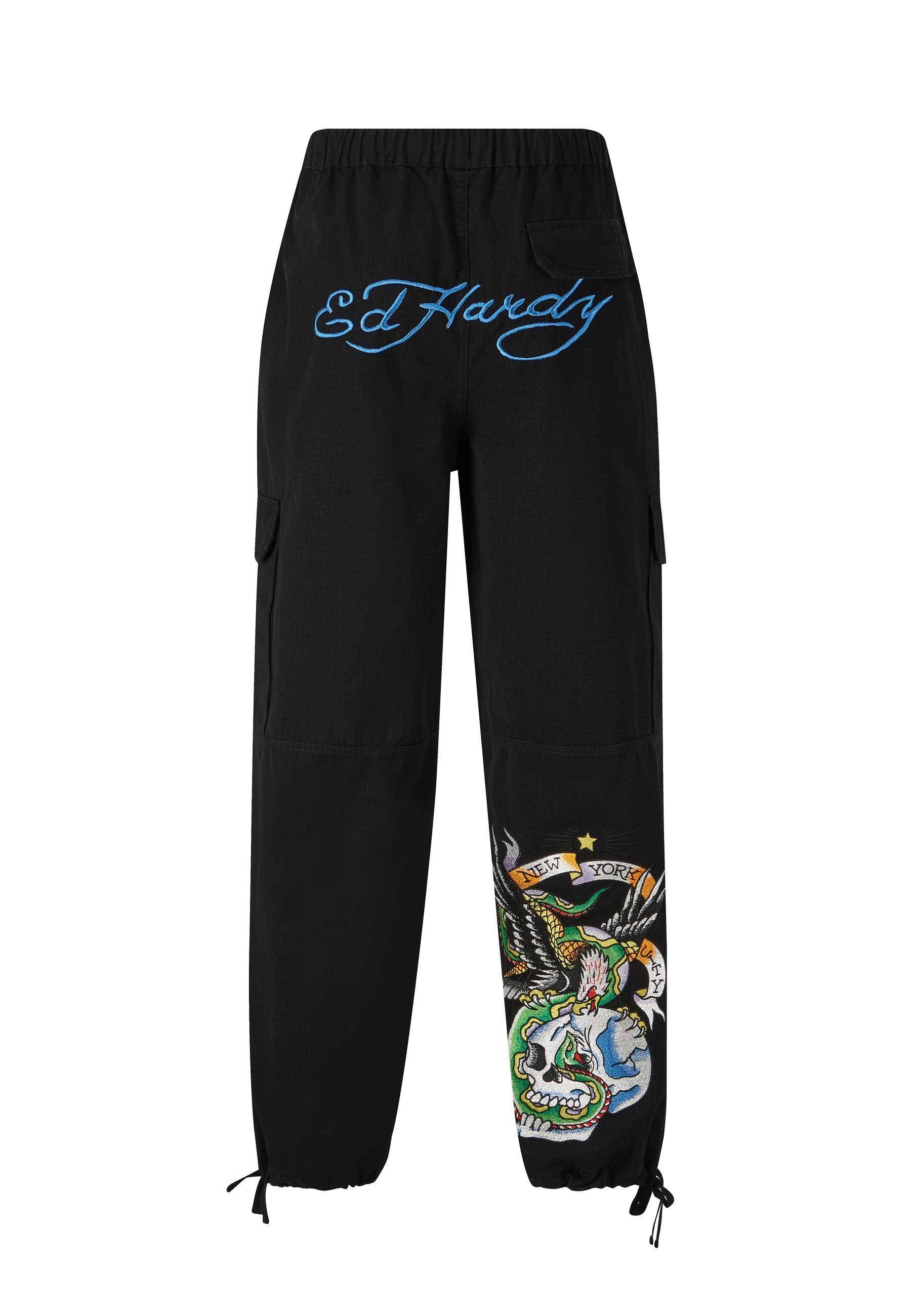 Ed Hardy Cargohose Hose Ed Hardy Eagle Snake Battle Ripstop
