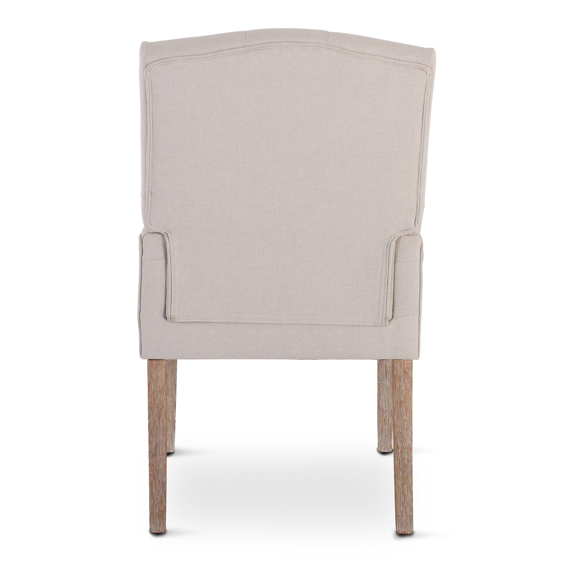 Raburg Esszimmerstuhl Polsterstuhl mit Armlehnen, Chesterfield-Design, Beine Holz, Victoria, eleganter Küchenstuhl im Landhausstil, Steppung, Belastbarkeit 110  – Bild 4 von 5