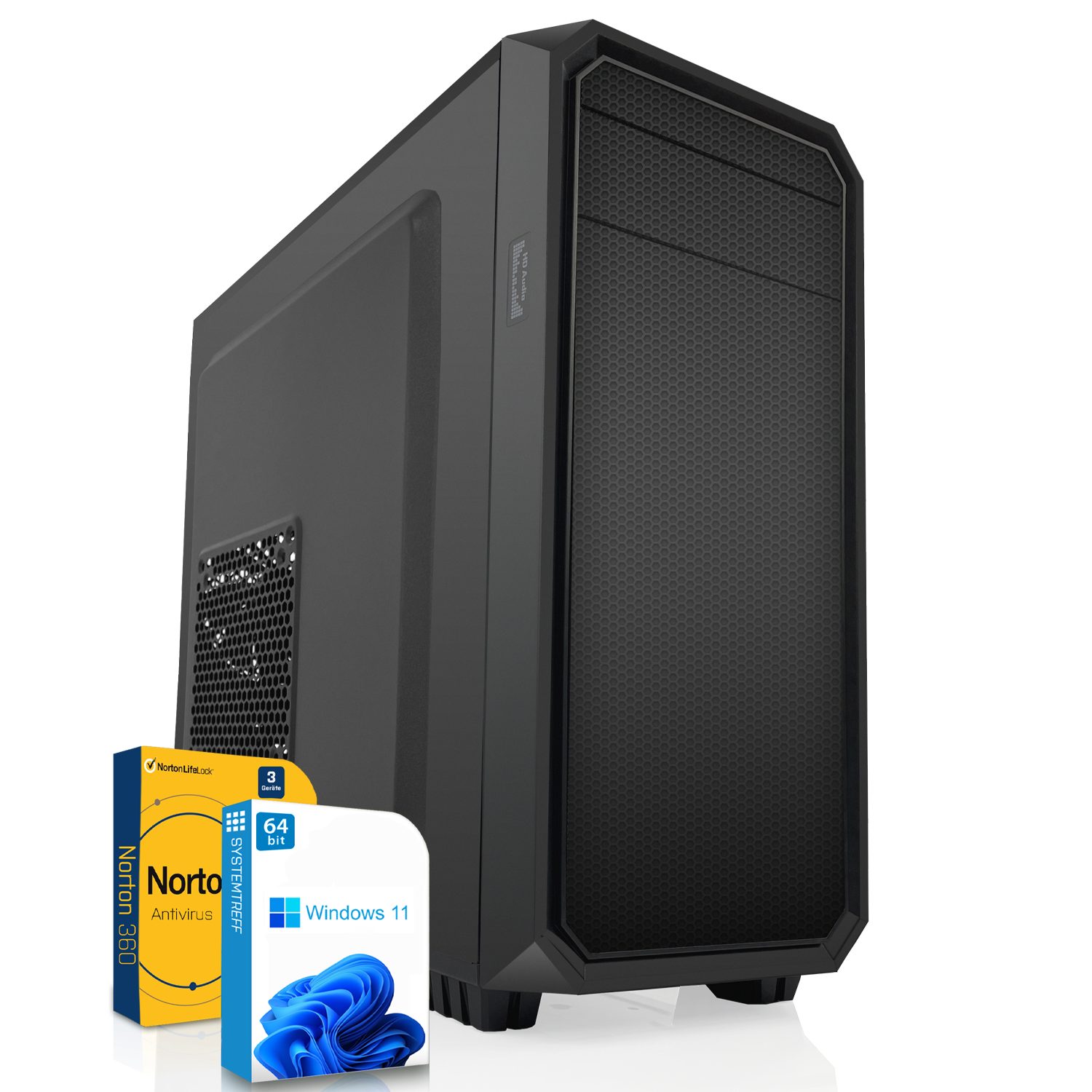 SYSTEMTREFF PC (AMD Ryzen 3 4300G, RX Vega 6, 16 GB RAM, 512 GB SSD,  Luftkühlung)