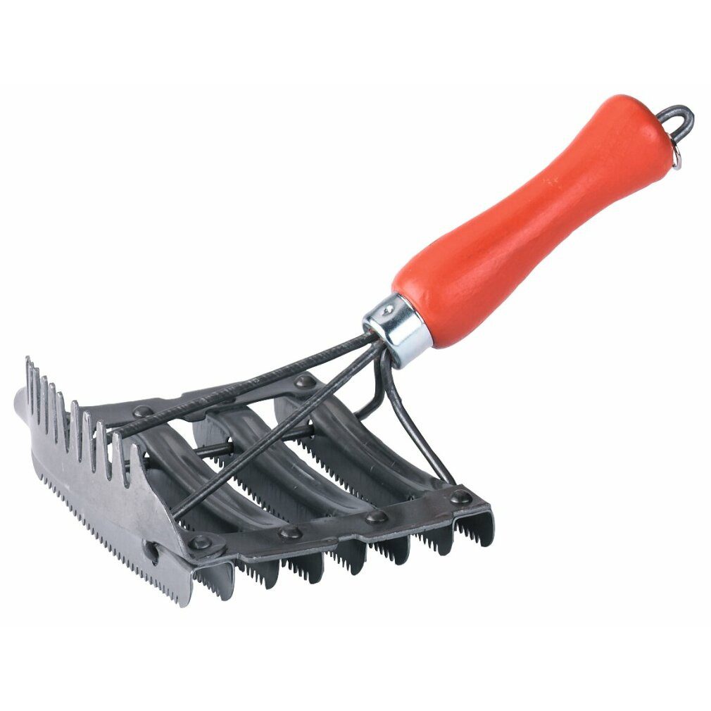 Pferdebürste Metall-Striegel, 8-reihig durchbrochen