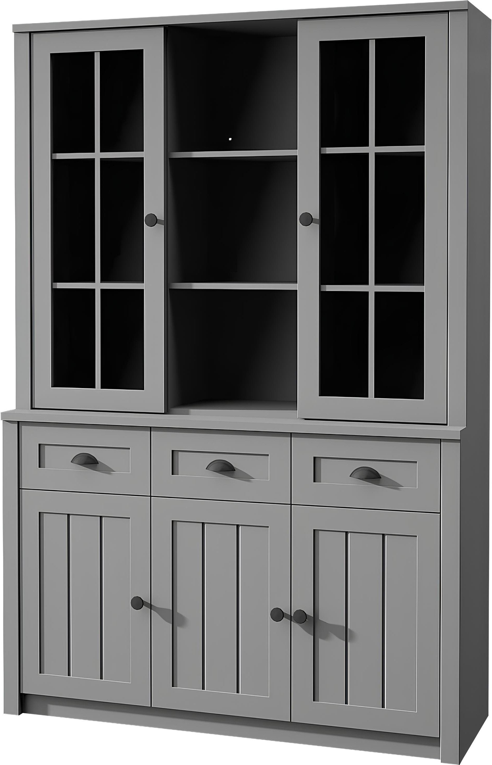 Xlmoebel Anrichte Holz Buffet Kommode Regal Aufsatz Schrank Konsole (1 St), Made in Europa