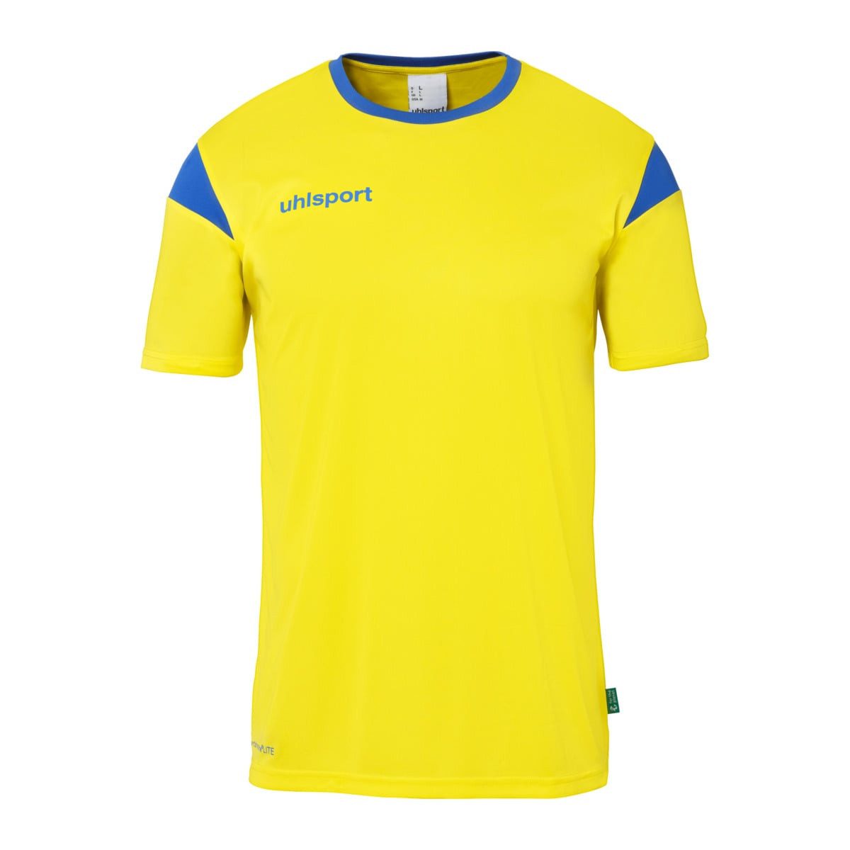 T-Shirt Squad 27 (100% Polyester) gelb/azurblau Kinder